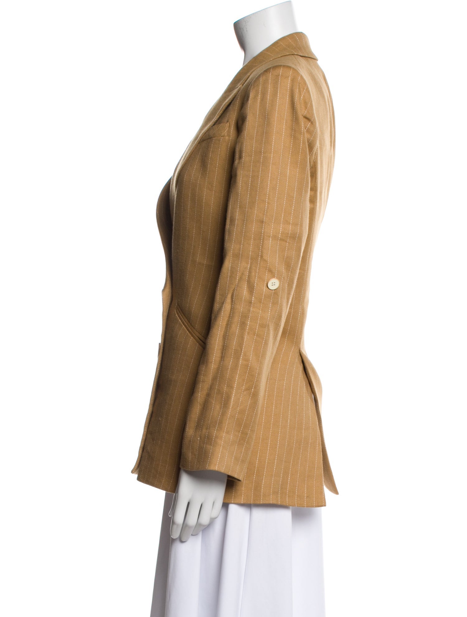 Veronica Beard Linen Striped Blazer