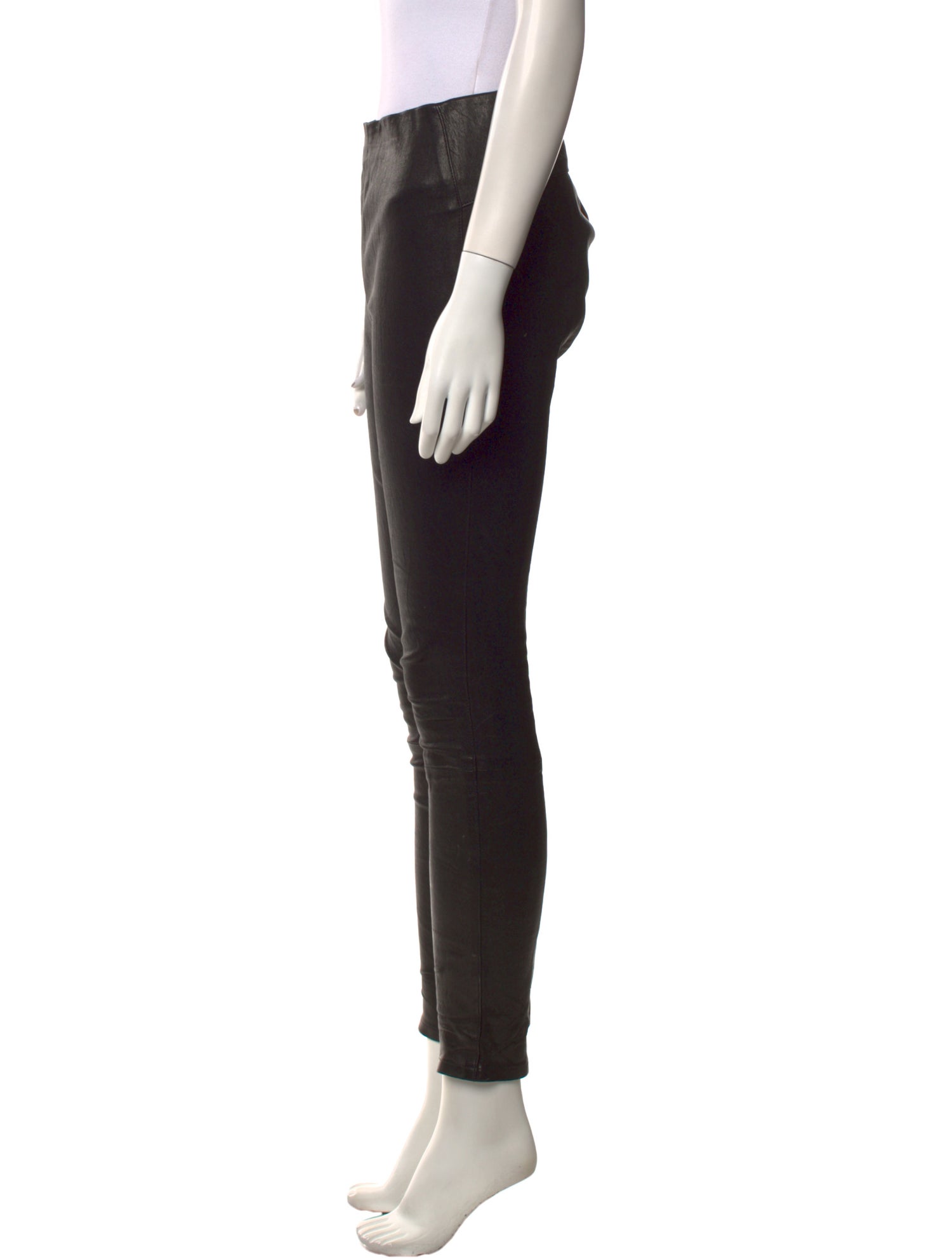 Veronica Beard Leather Skinny Leg Pants