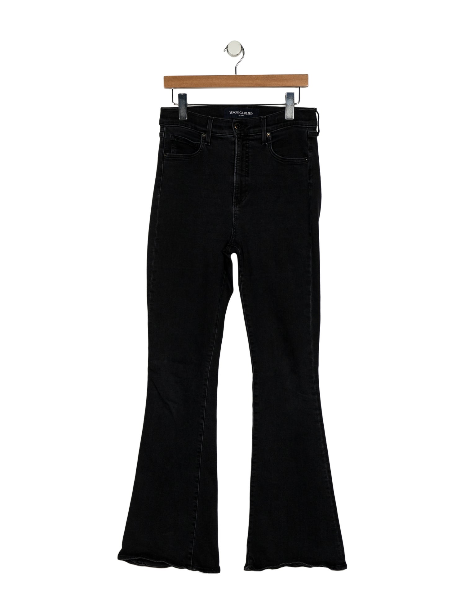 Veronica Beard Mid-Rise Wide Leg Jeans