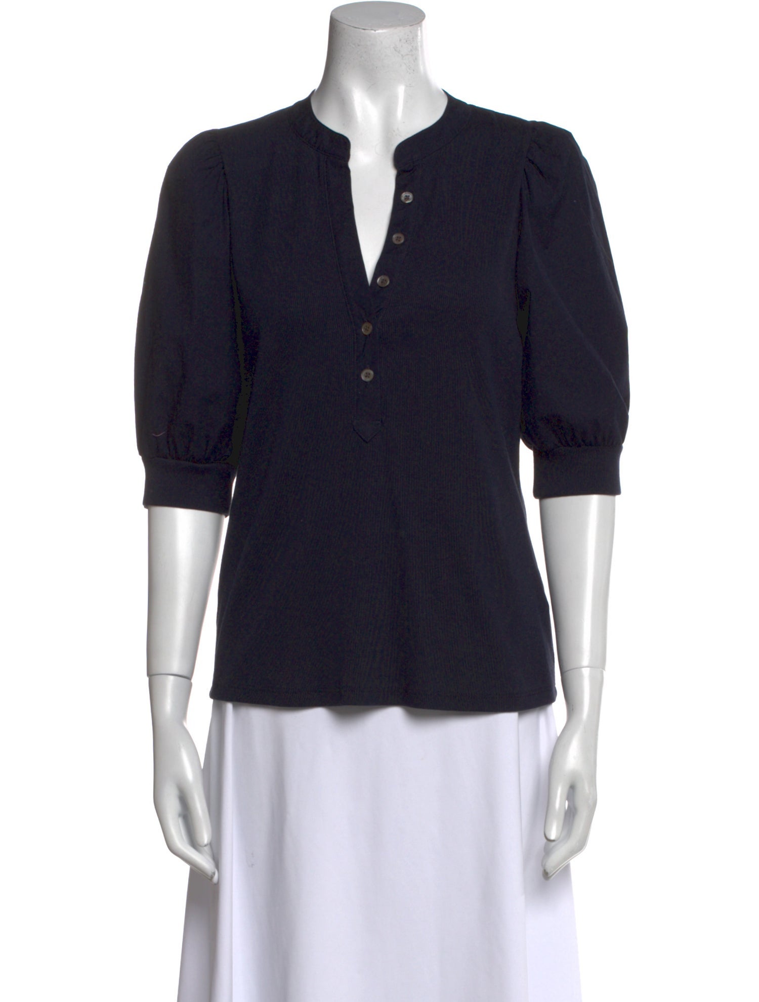 Veronica Beard V-Neck Three-Quarter Sleeve Tunic