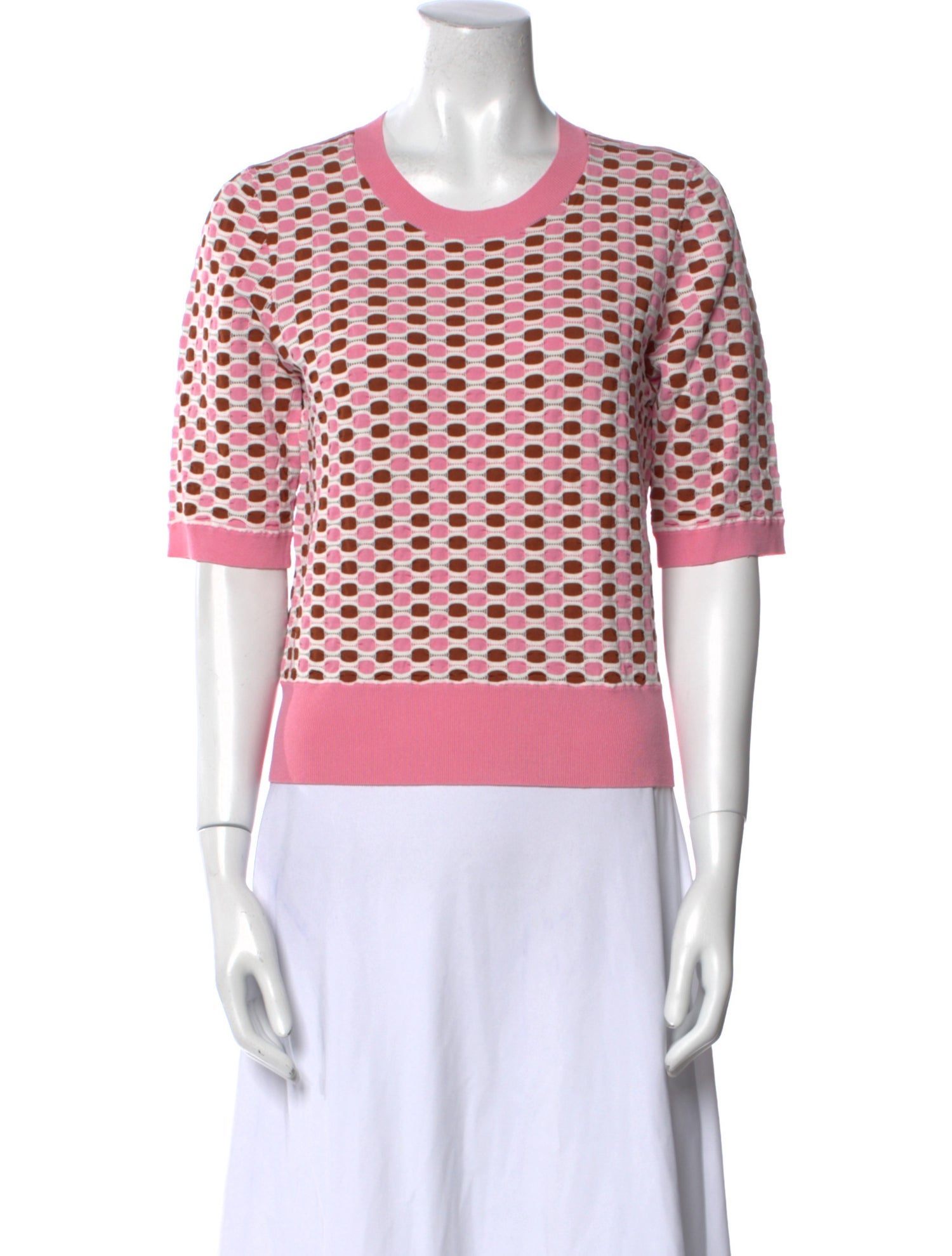 Veronica Beard Printed Crew Neck T-Shirt