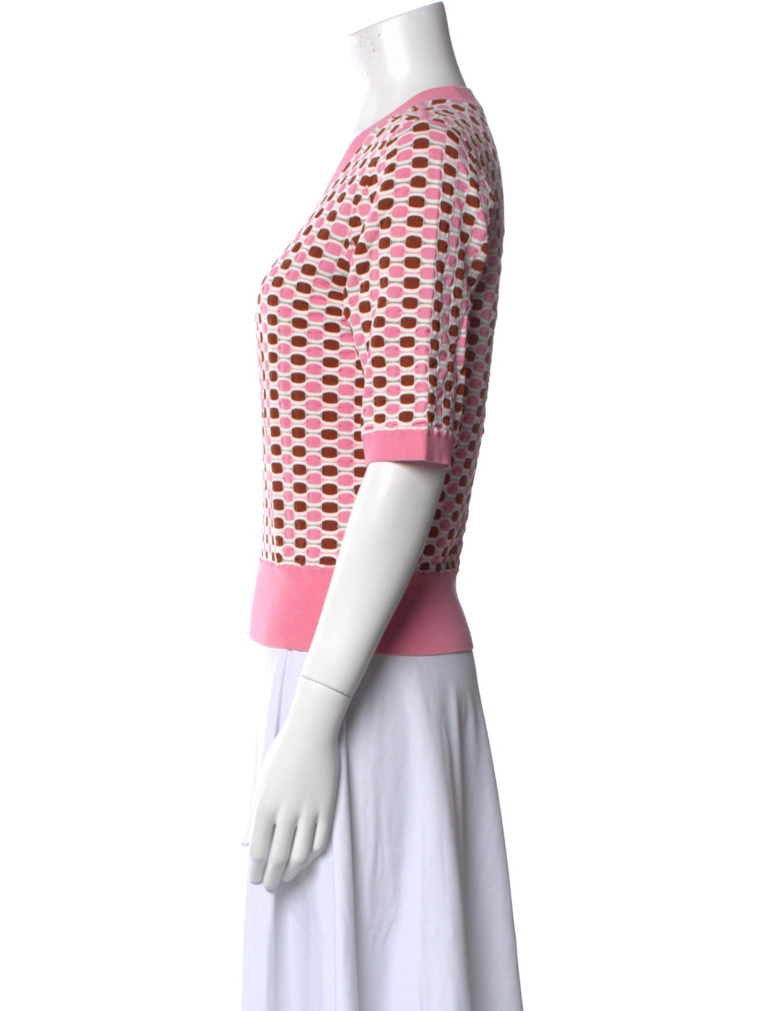 Veronica Beard Printed Crew Neck T-Shirt