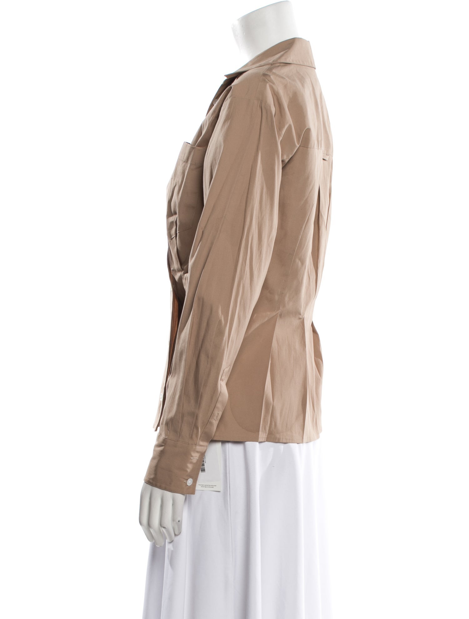 Veronica Beard Long Sleeve Button-Up Top