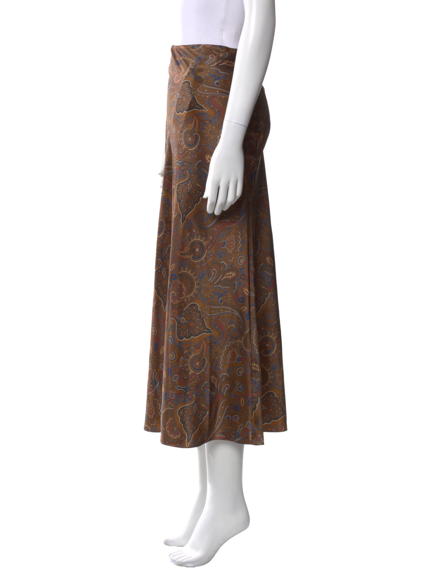 Veronica Beard Paisley Print Midi Length Skirt w/ Tags