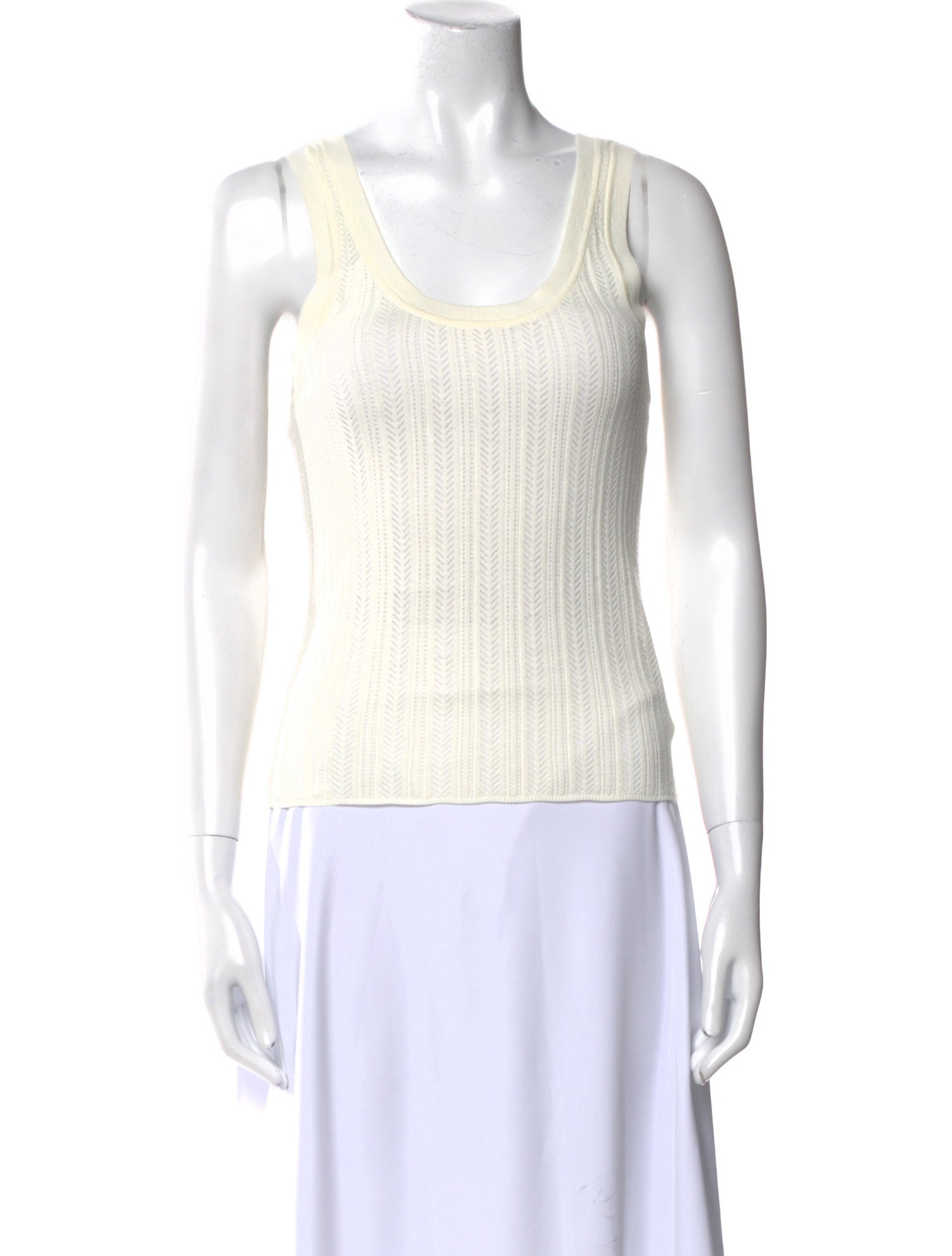 Veronica Beard Scoop Neck Sleeveless Top