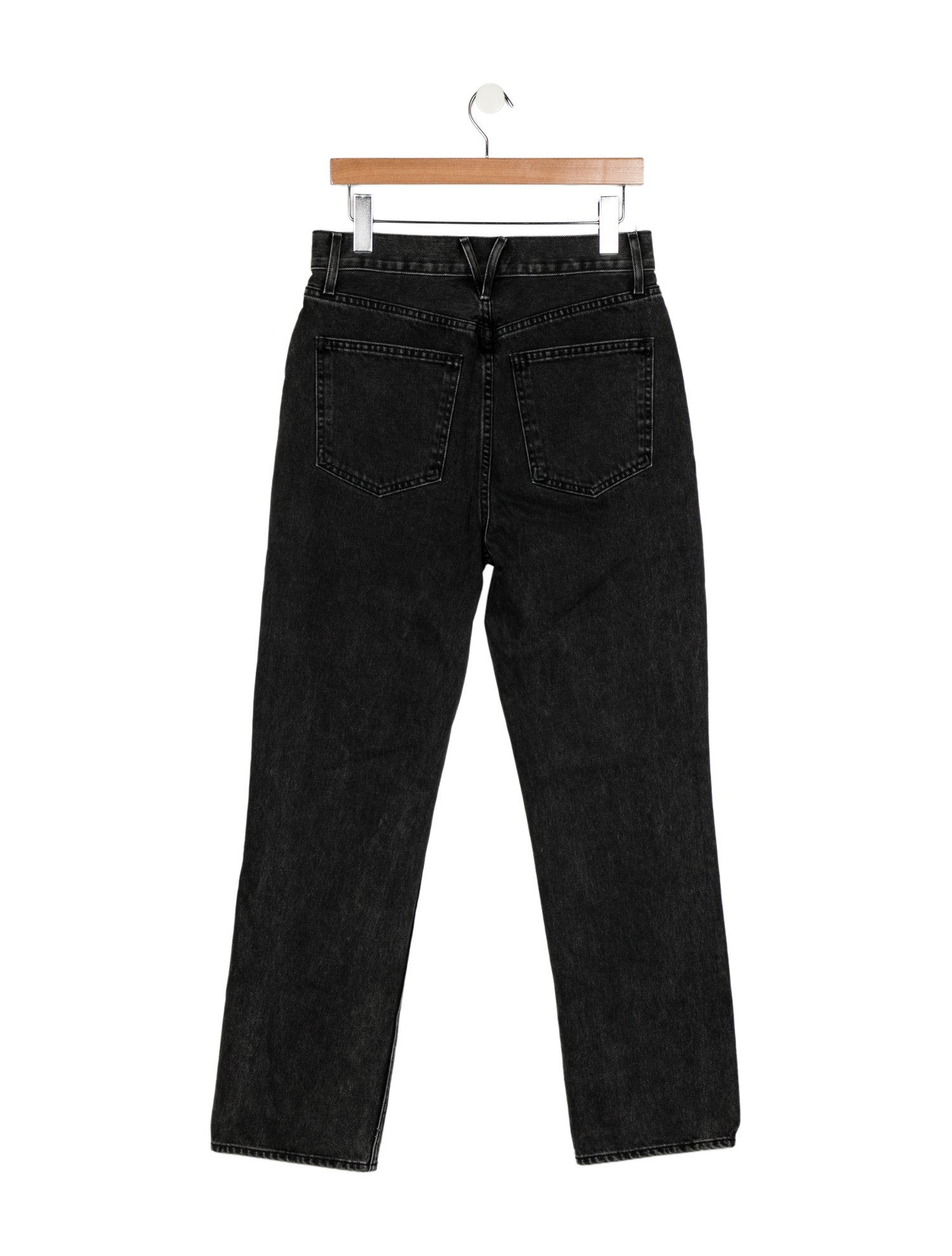 Veronica Beard High-Rise Straight Leg Jeans