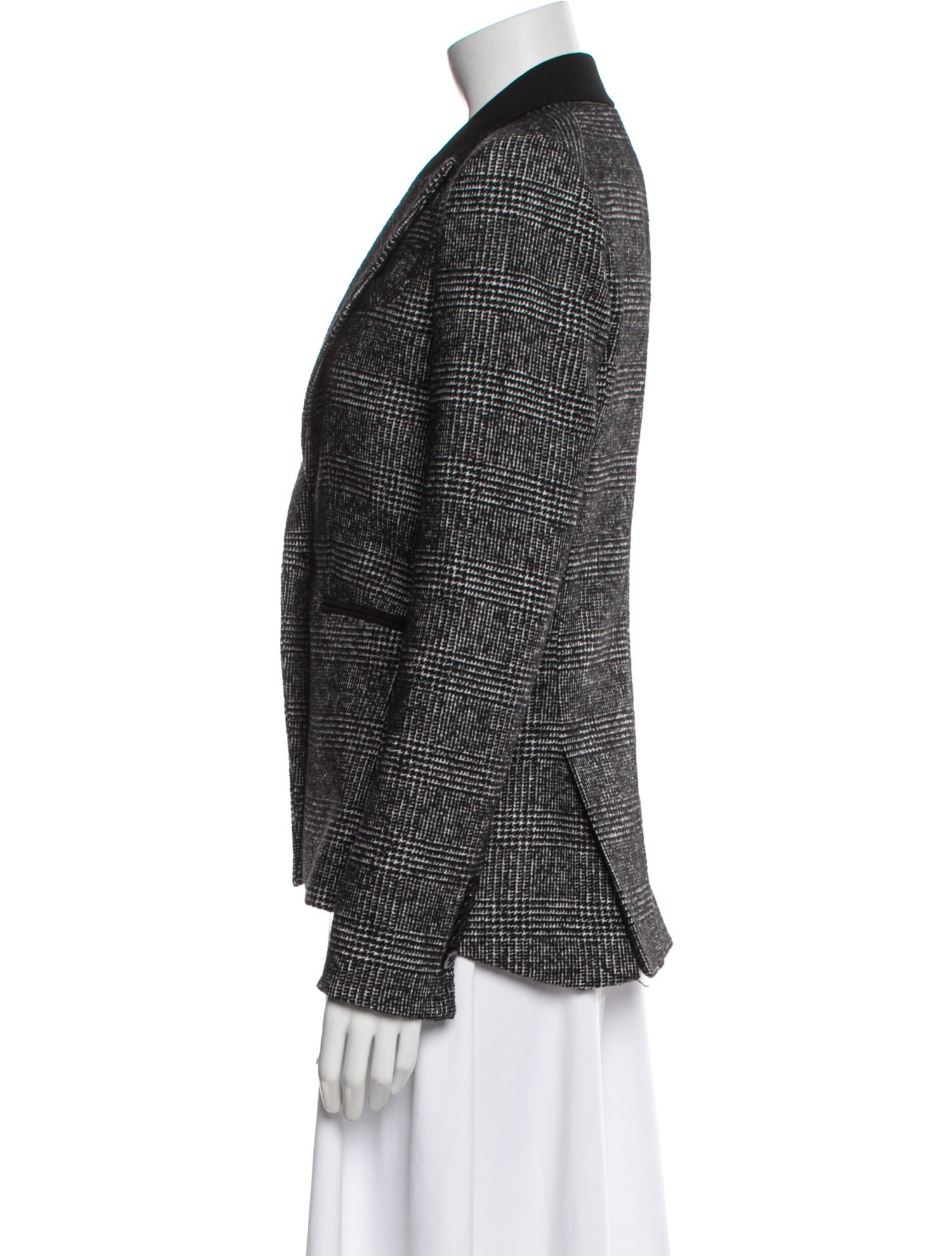 Veronica Beard Plaid Print Blazer