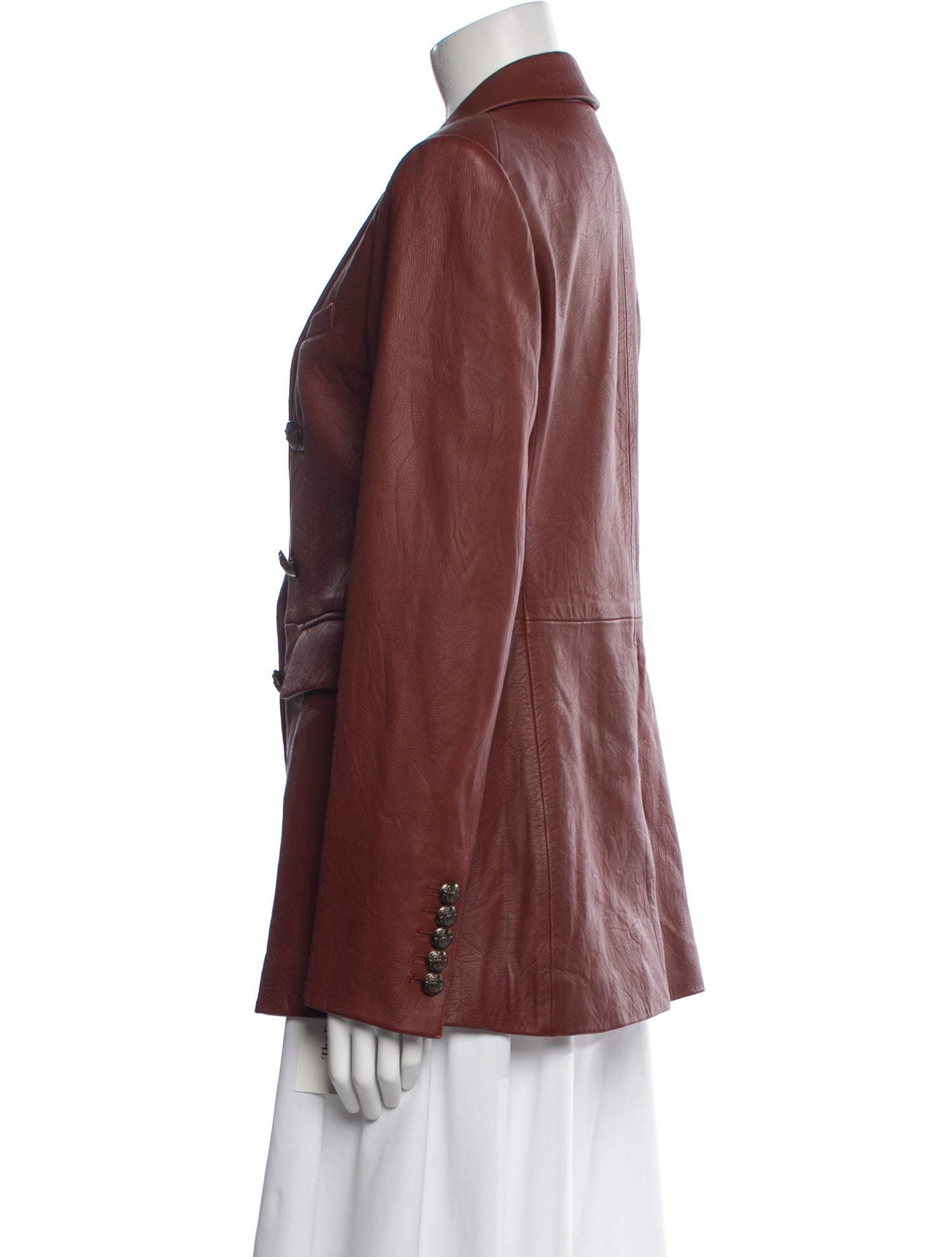 Veronica Beard Lamb Leather Blazer