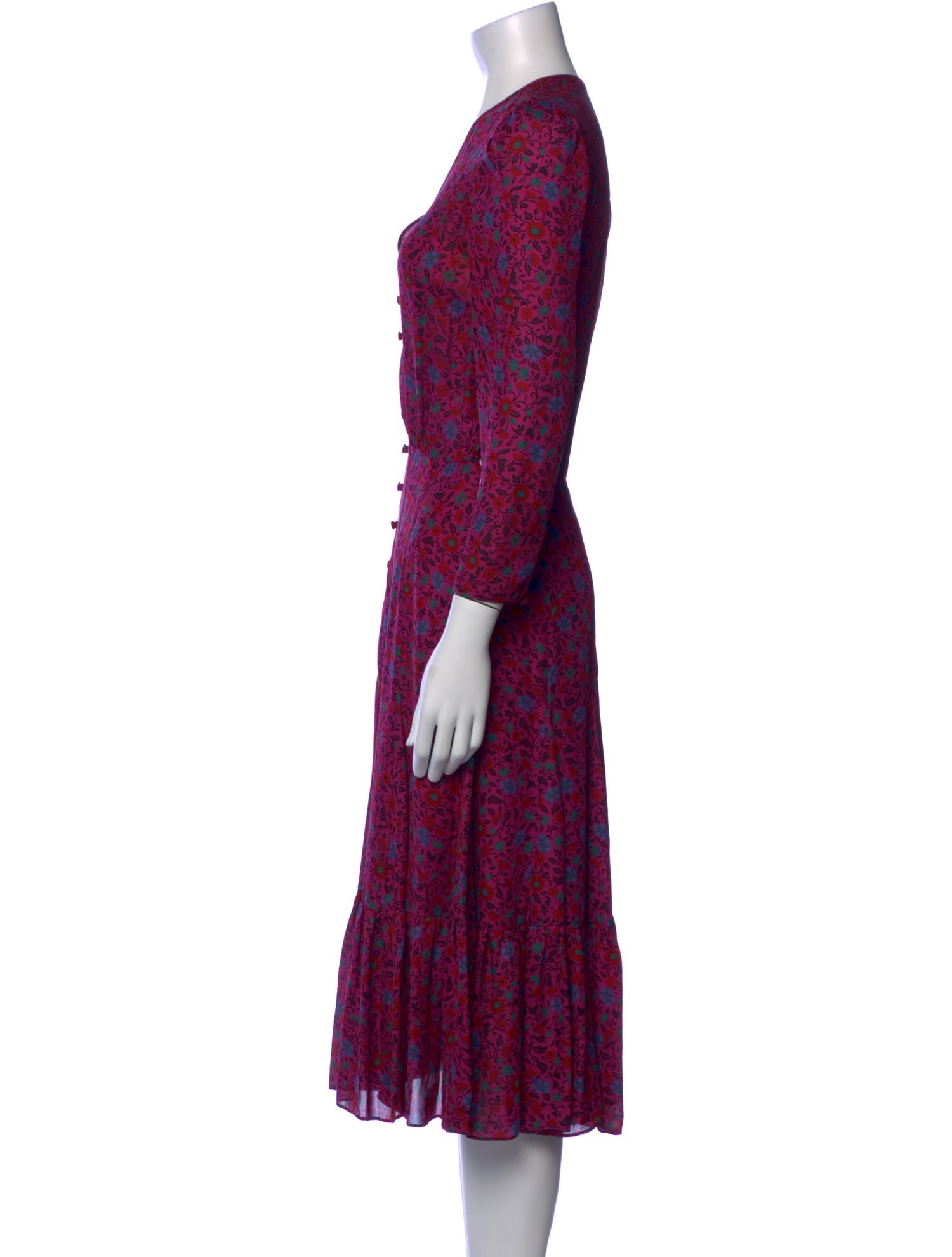 Veronica Beard Silk Midi Length Dress