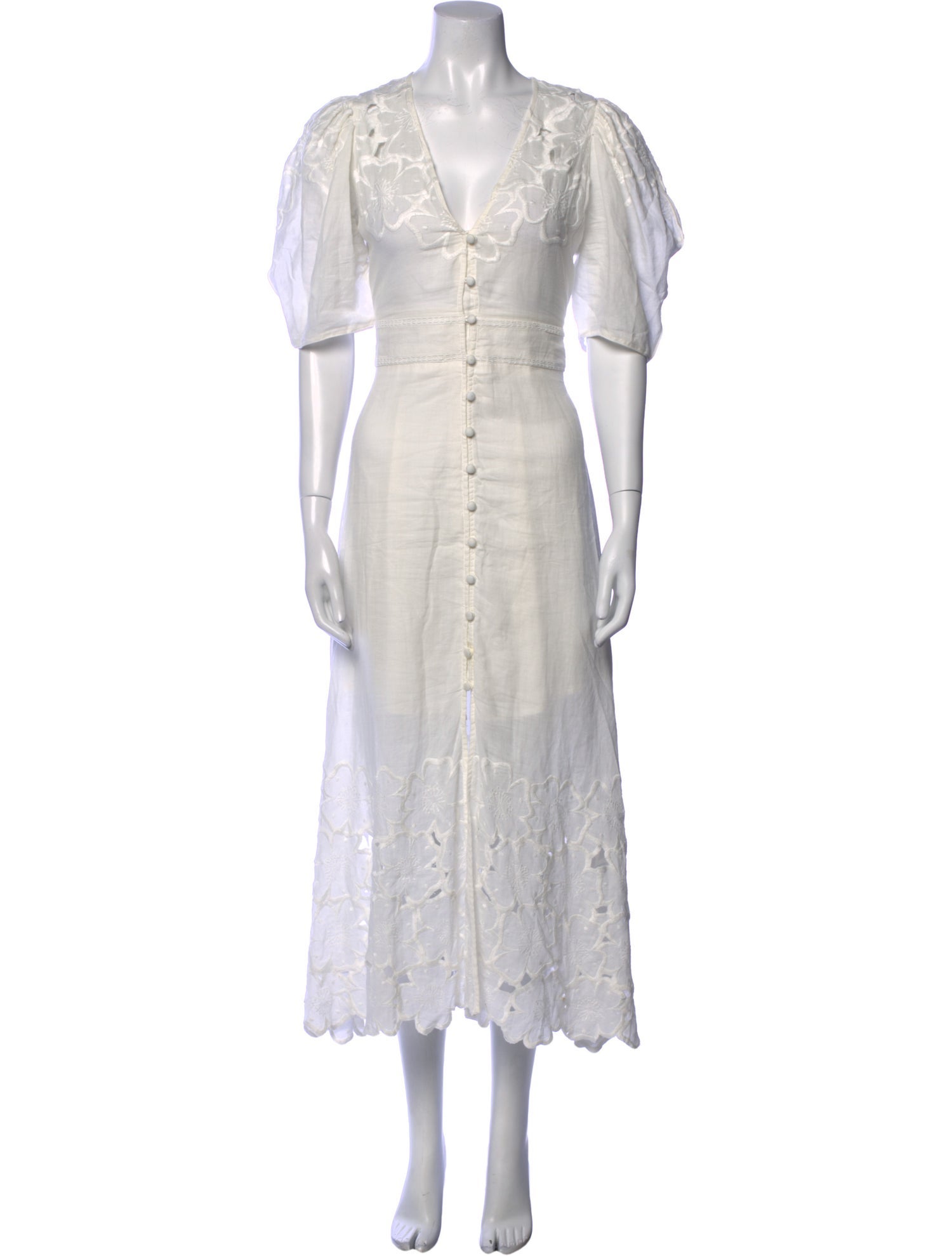 Veronica Beard V-Neck Long Dress