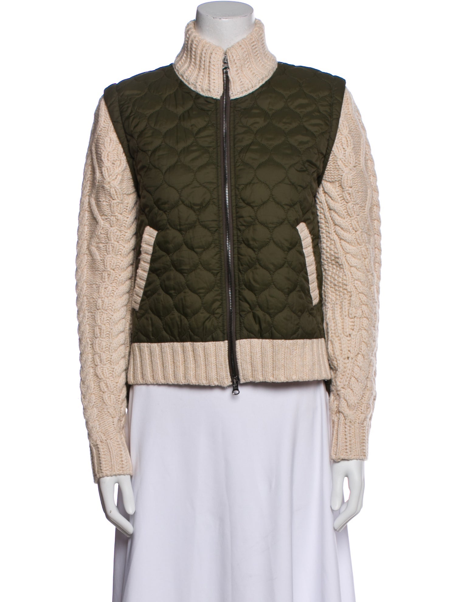 Veronica Beard Wool Printed Bomber Jacket