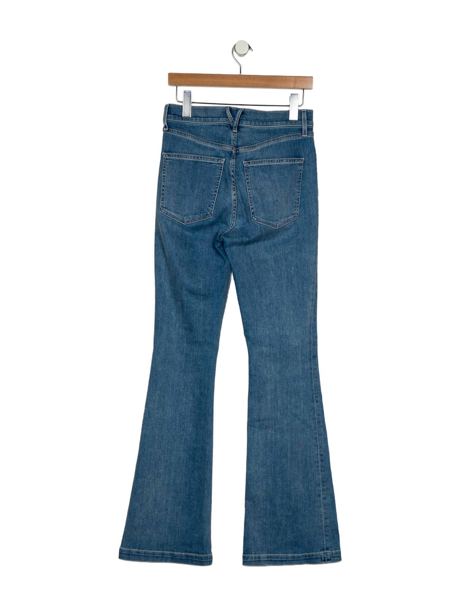 Veronica Beard Mid-Rise Wide Leg Jeans
