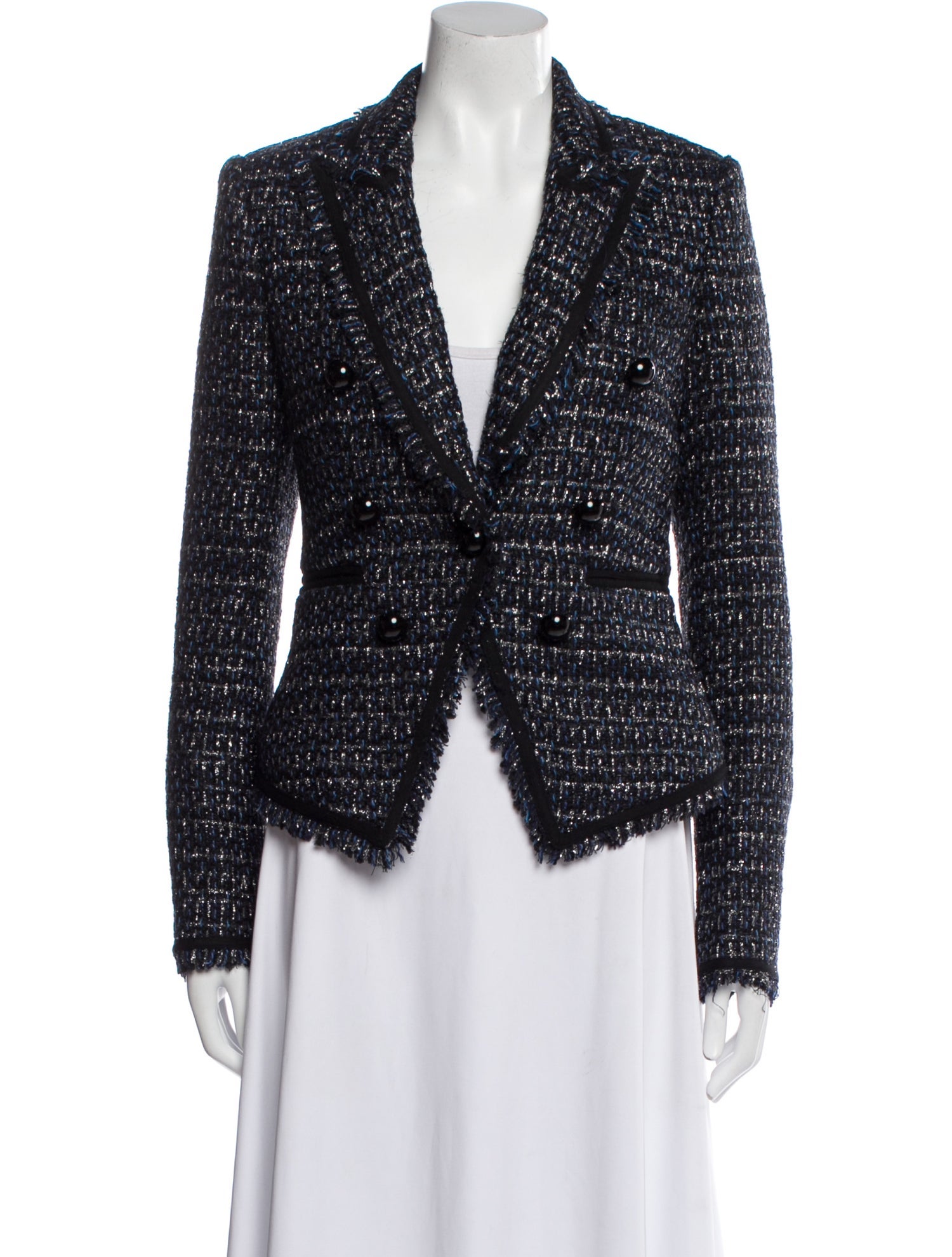 Veronica Beard Tweed Pattern Blazer