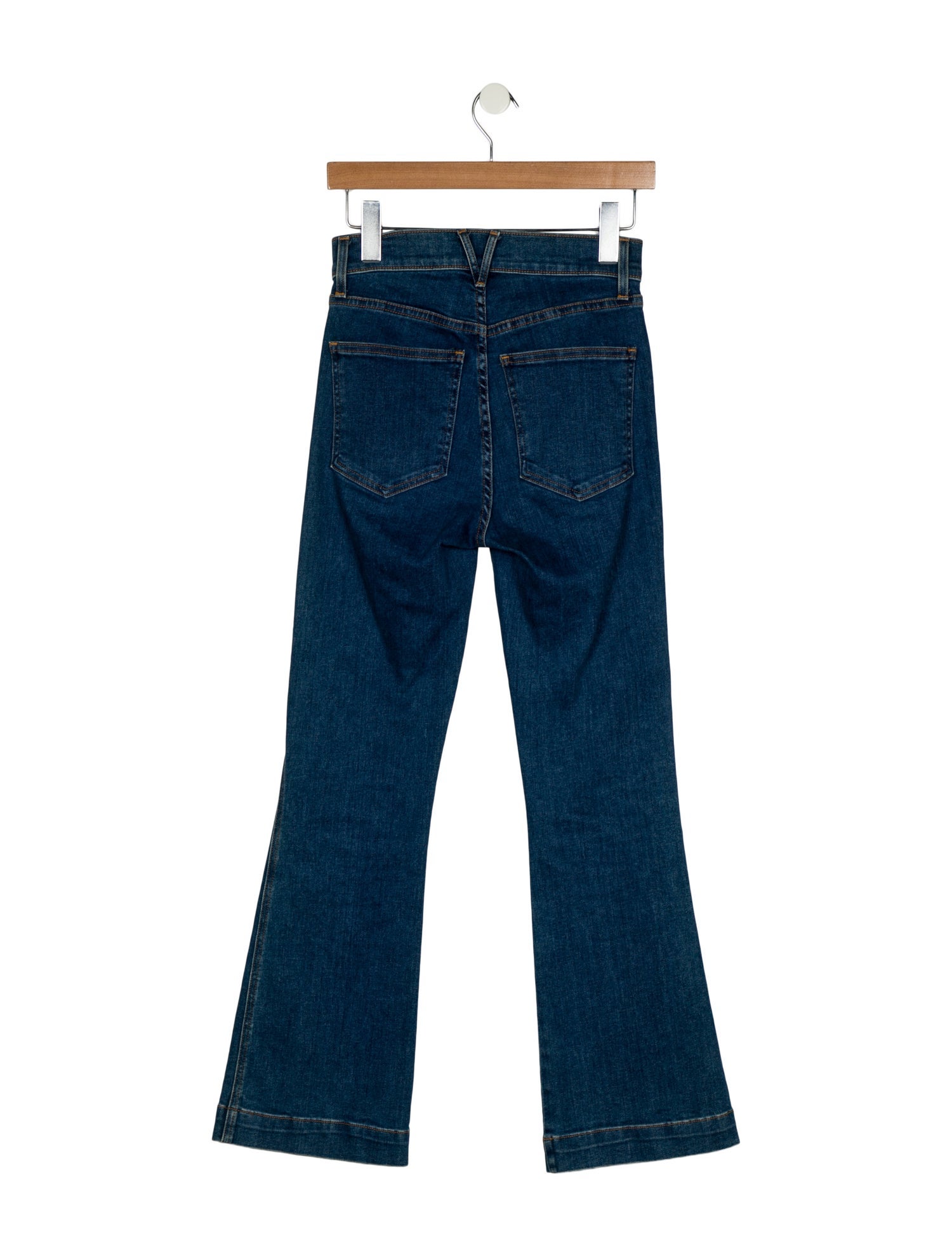 Veronica Beard Mid-Rise Wide Leg Jeans