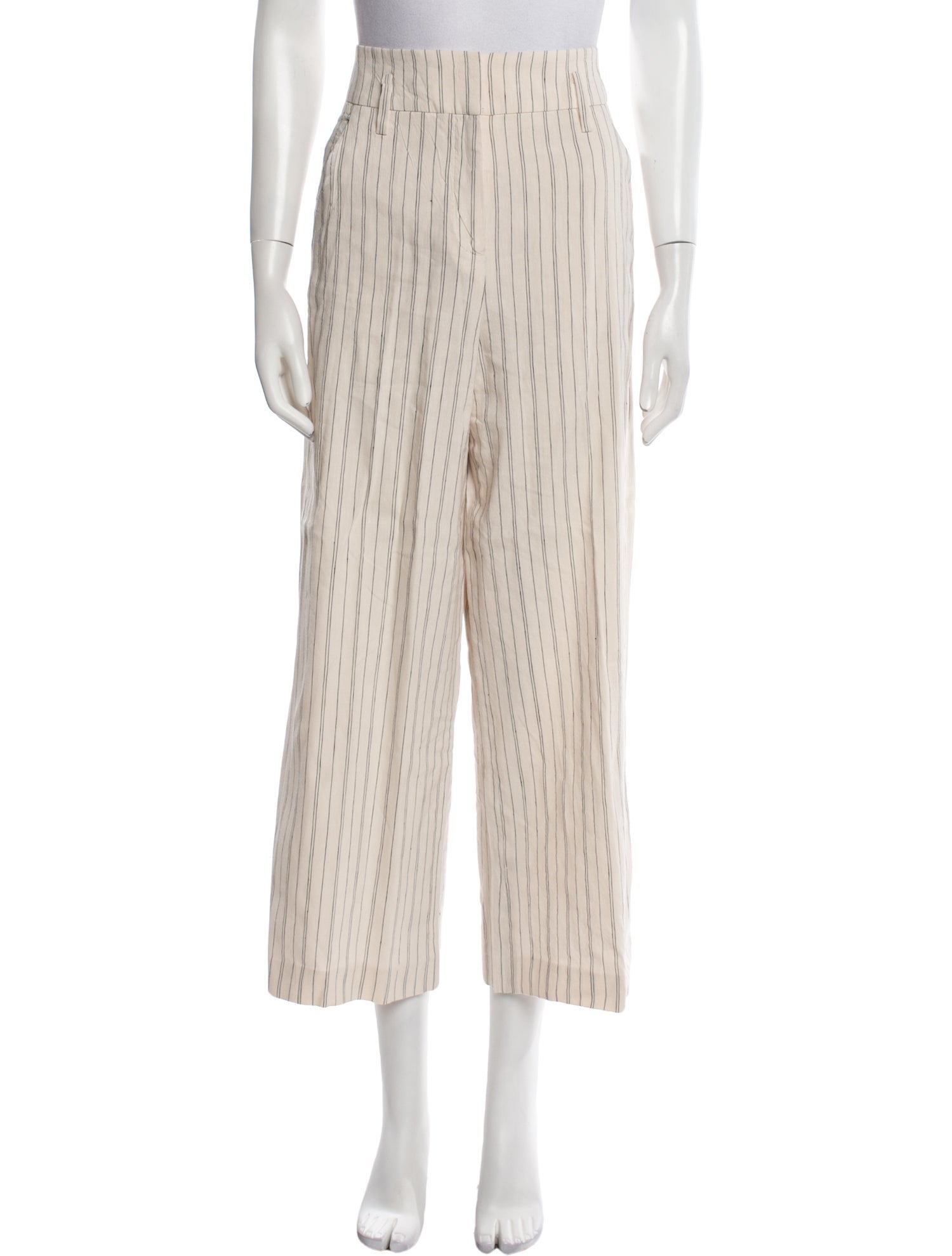 Veronica Beard Linen Wide Leg Pants