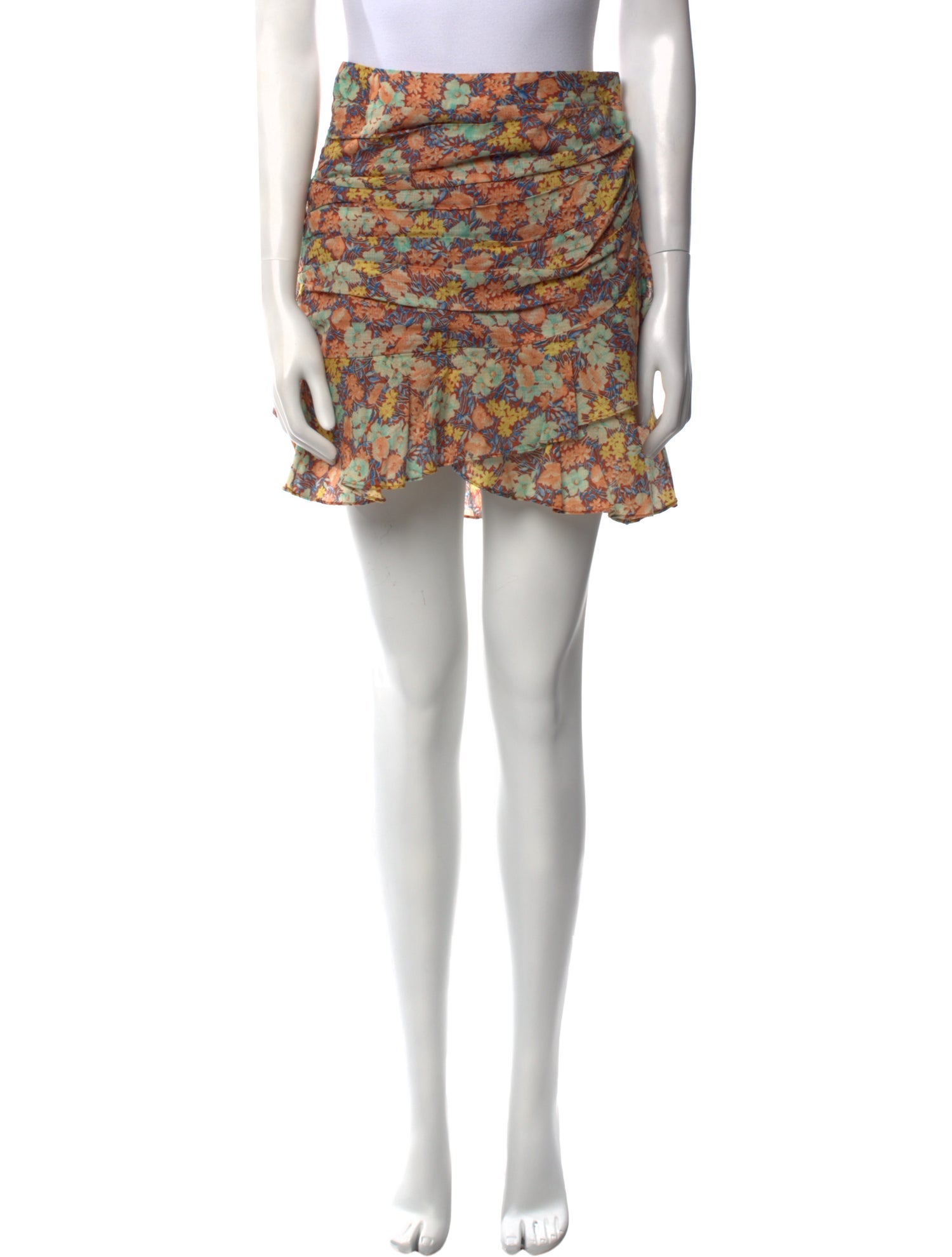 Veronica Beard Floral Print Mini Skirt