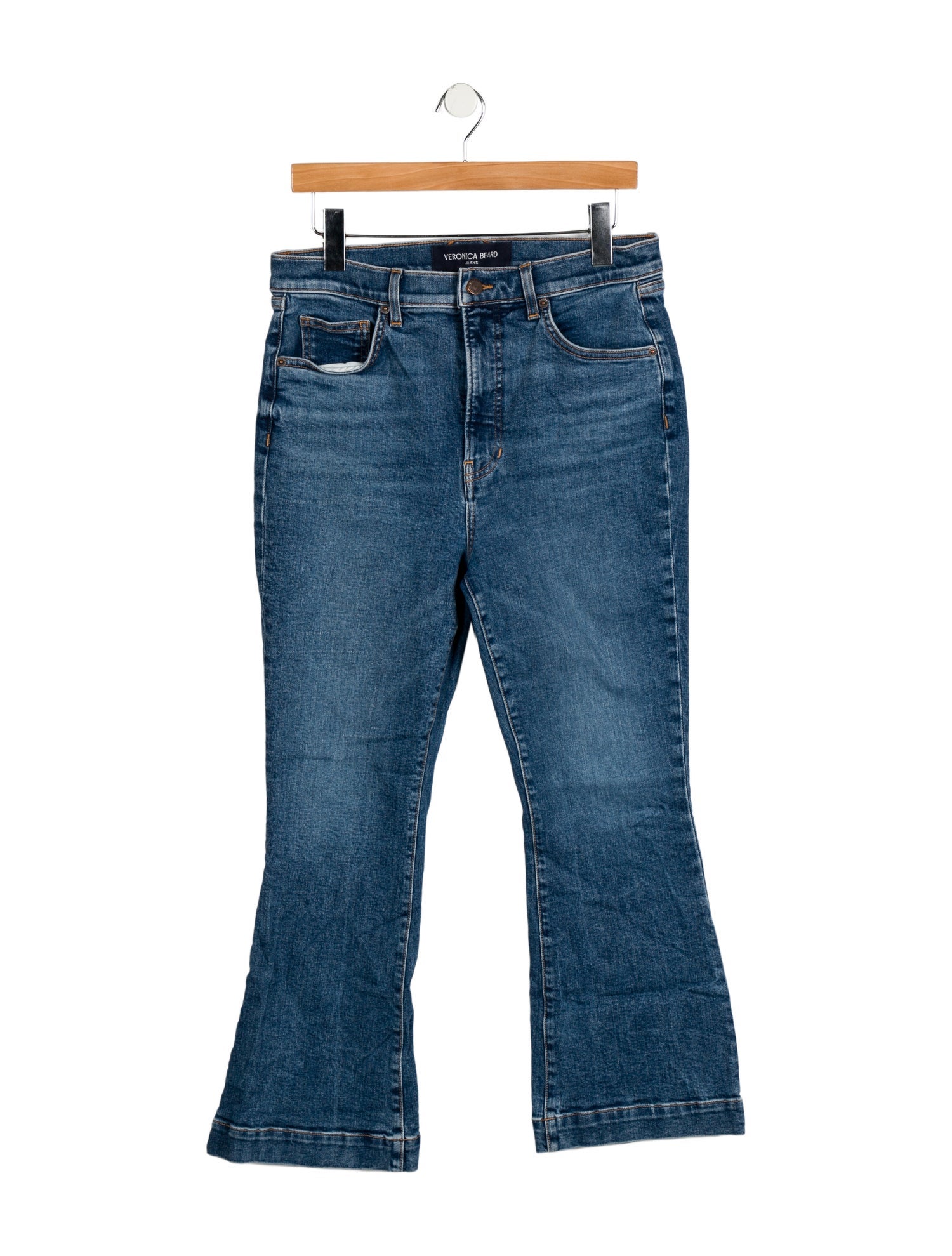 Veronica Beard High-Rise Wide Leg Jeans