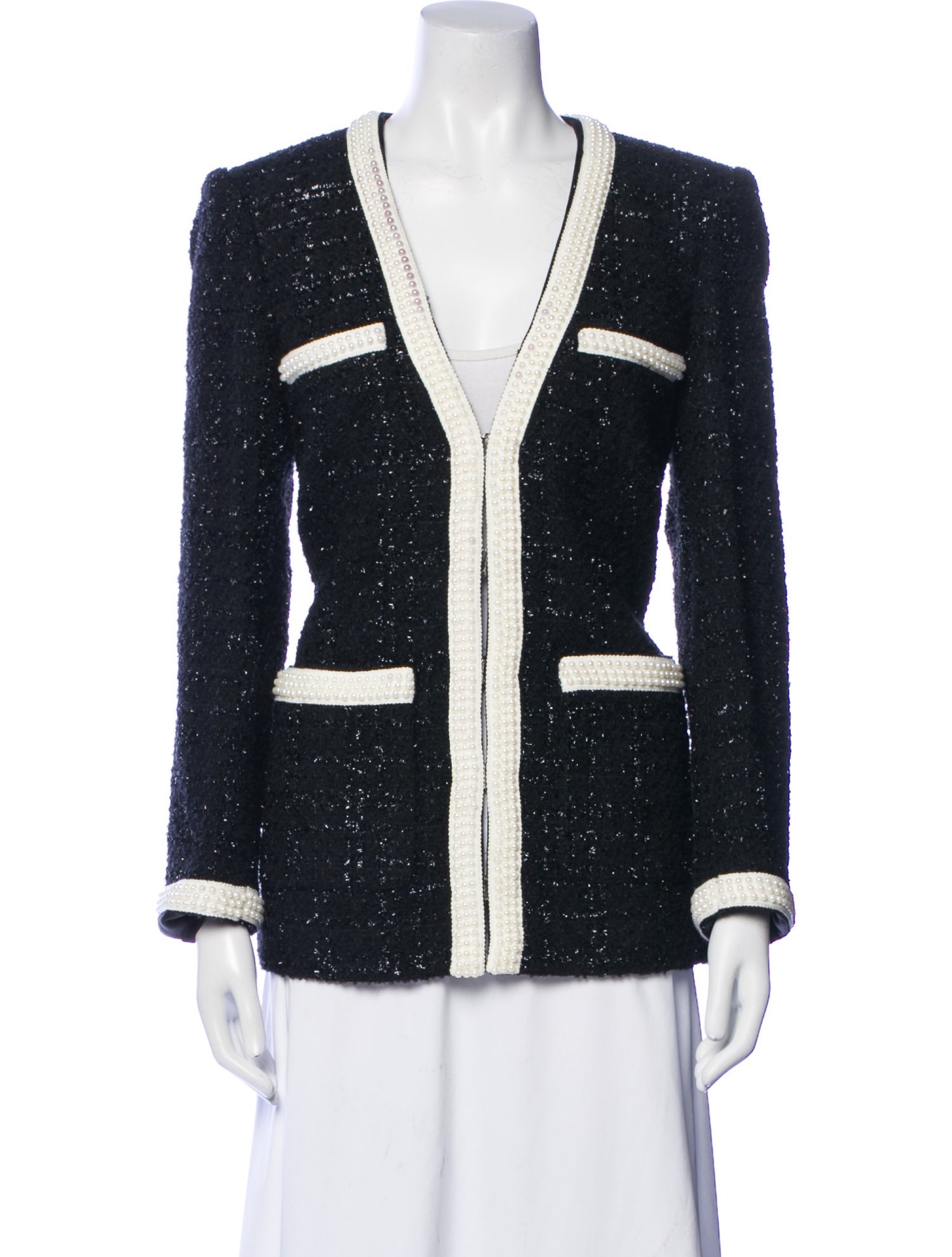 Veronica Beard Wool Colorblock Pattern Jacket