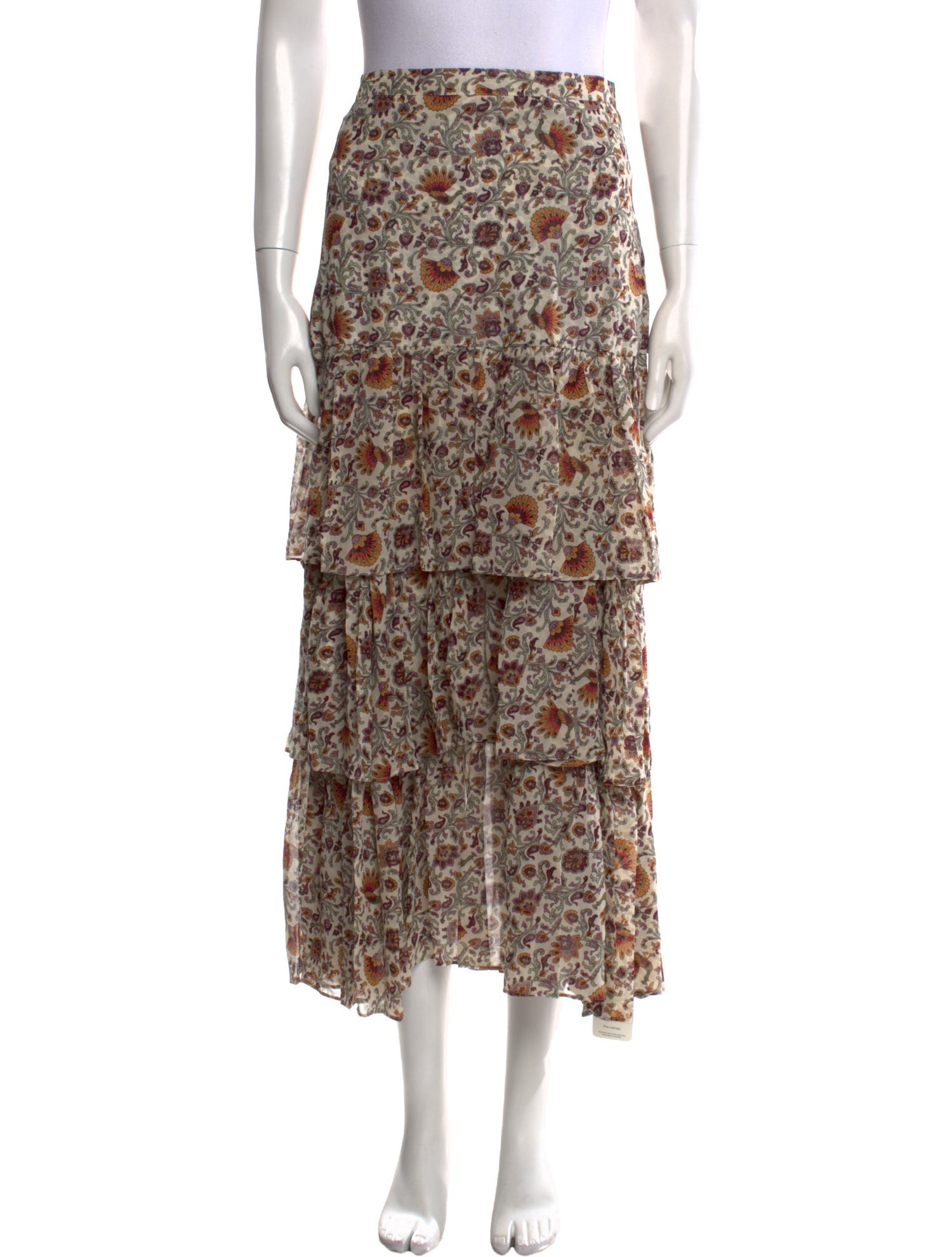 Veronica Beard Silk Midi Length Skirt