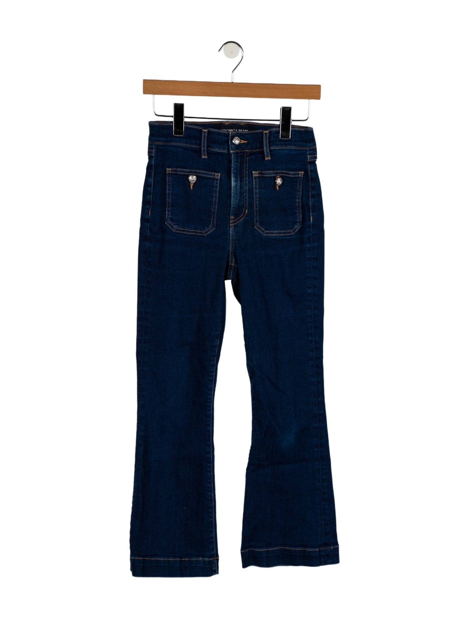 Veronica Beard High-Rise Straight Leg Jeans