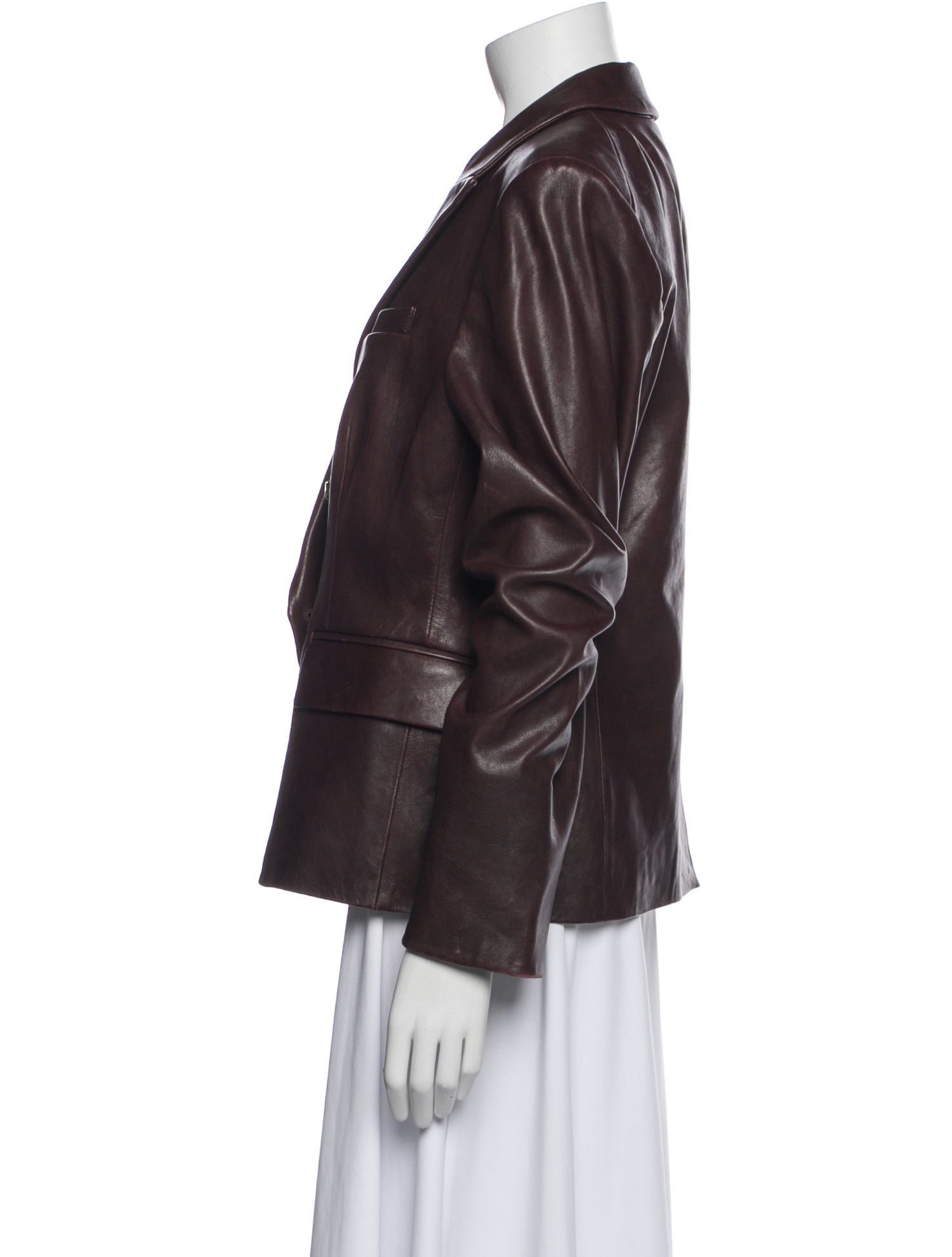 Veronica Beard Lamb Leather Blazer