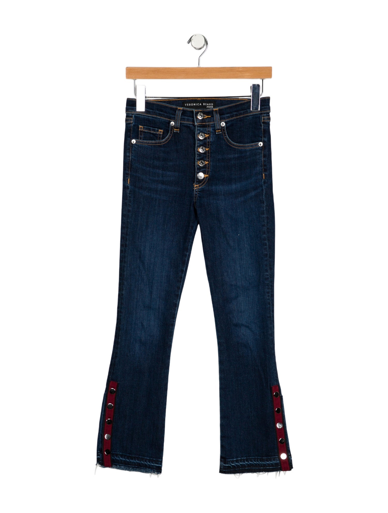Veronica Beard Mid-Rise Flared Jeans