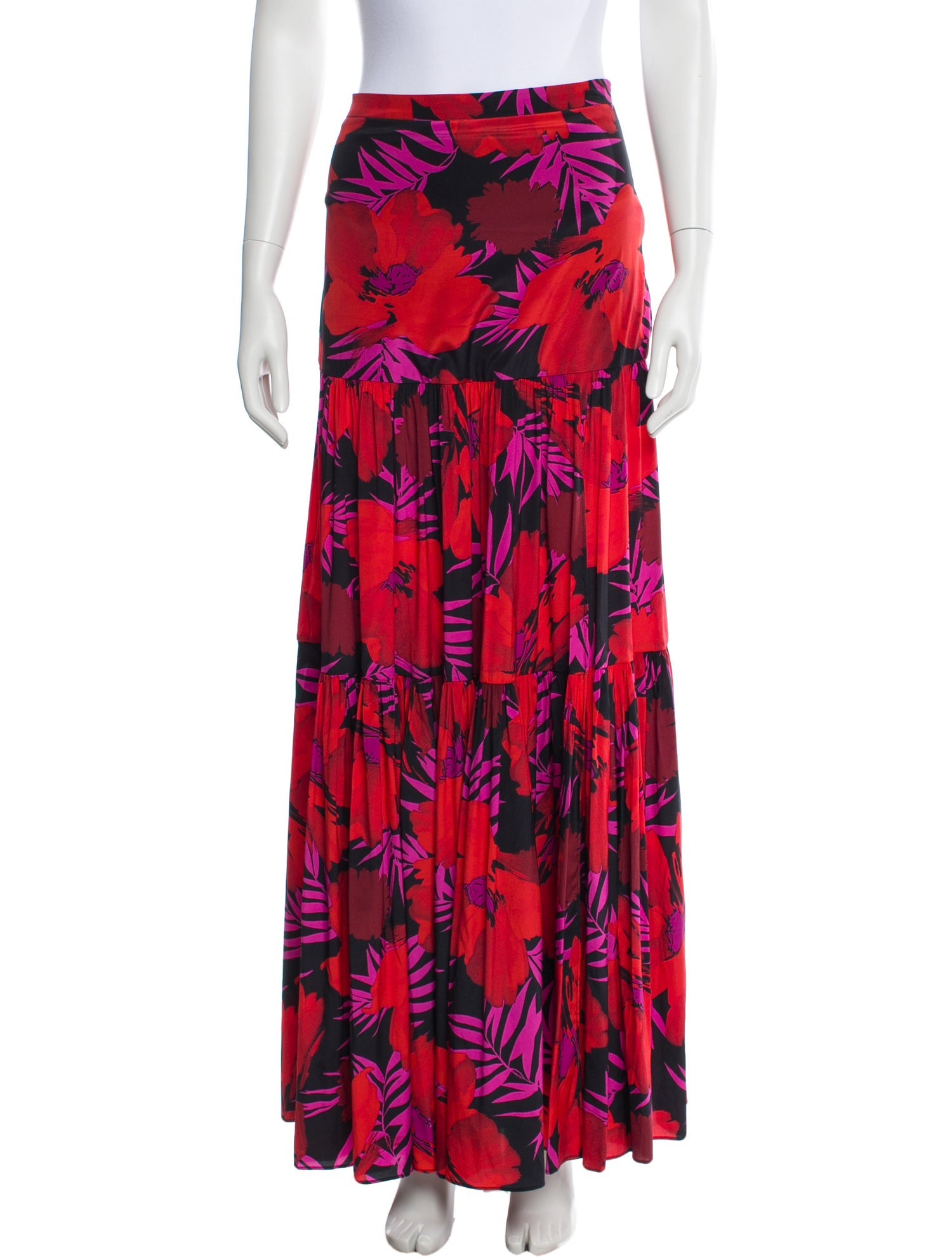 Veronica Beard Silk Long Skirt