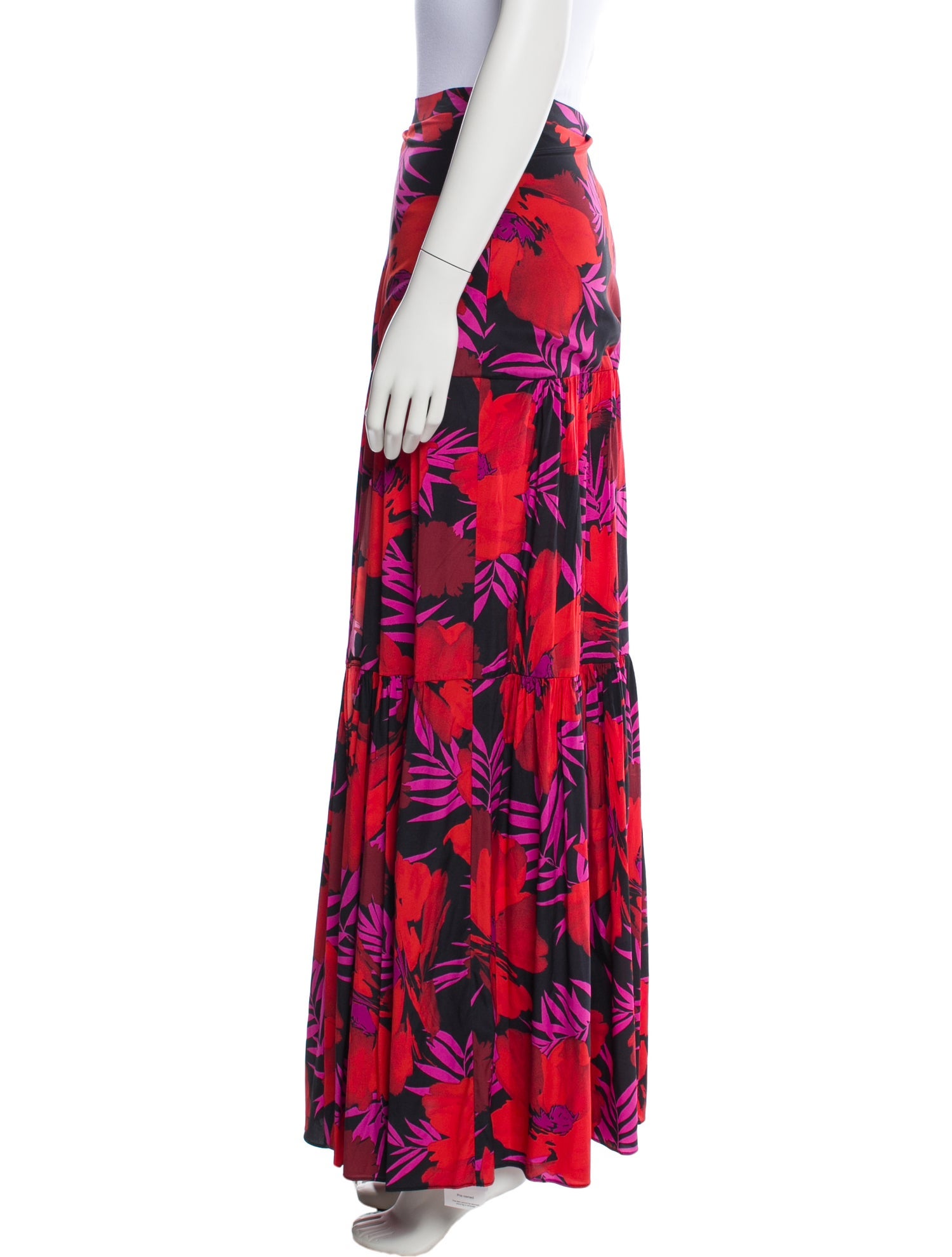 Veronica Beard Silk Long Skirt