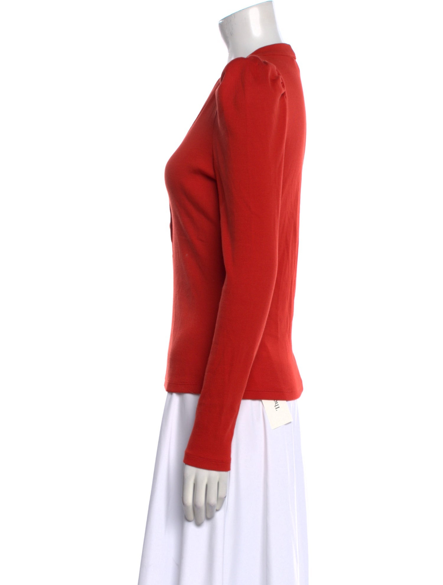 Veronica Beard V-Neck Long Sleeve Top