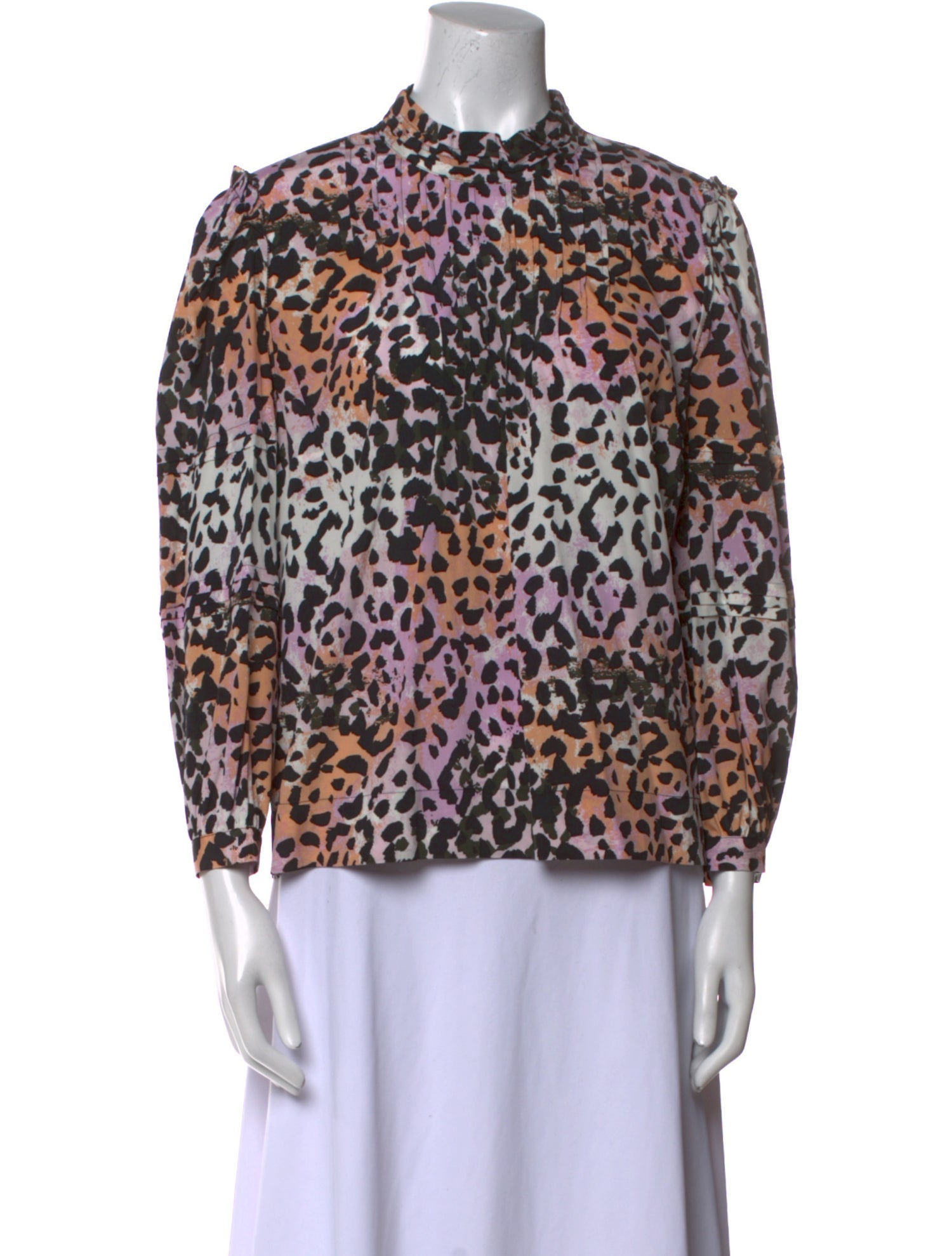 Veronica Beard Silk Animal Print Blouse w/ Tags