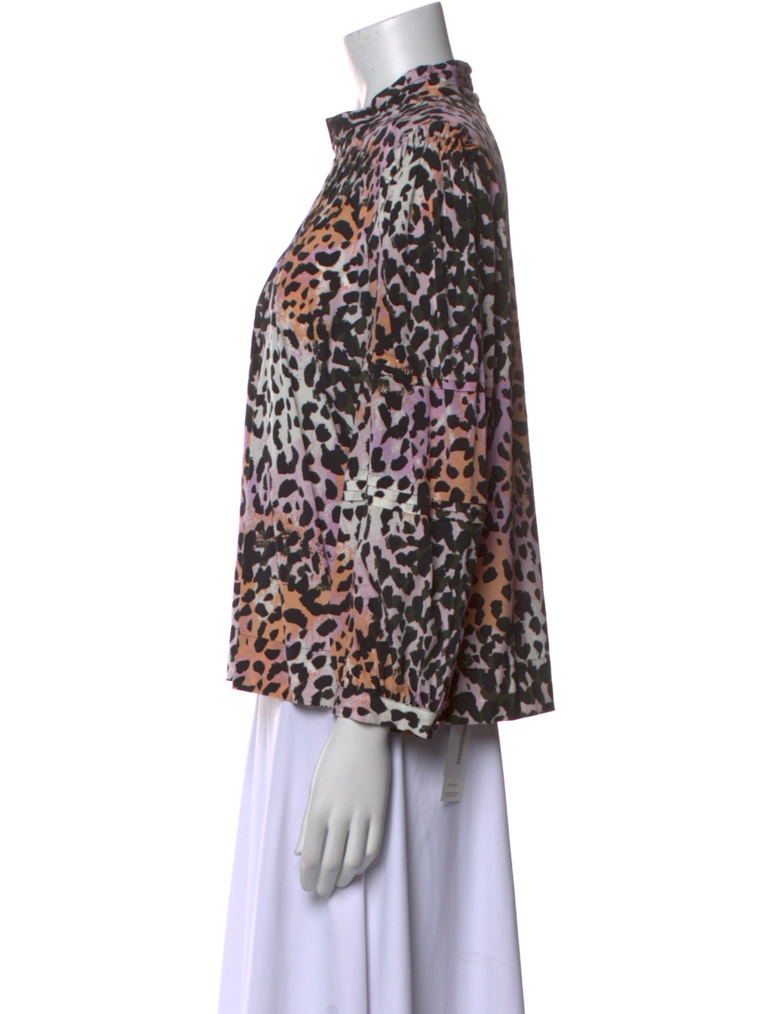 Veronica Beard Silk Animal Print Blouse w/ Tags