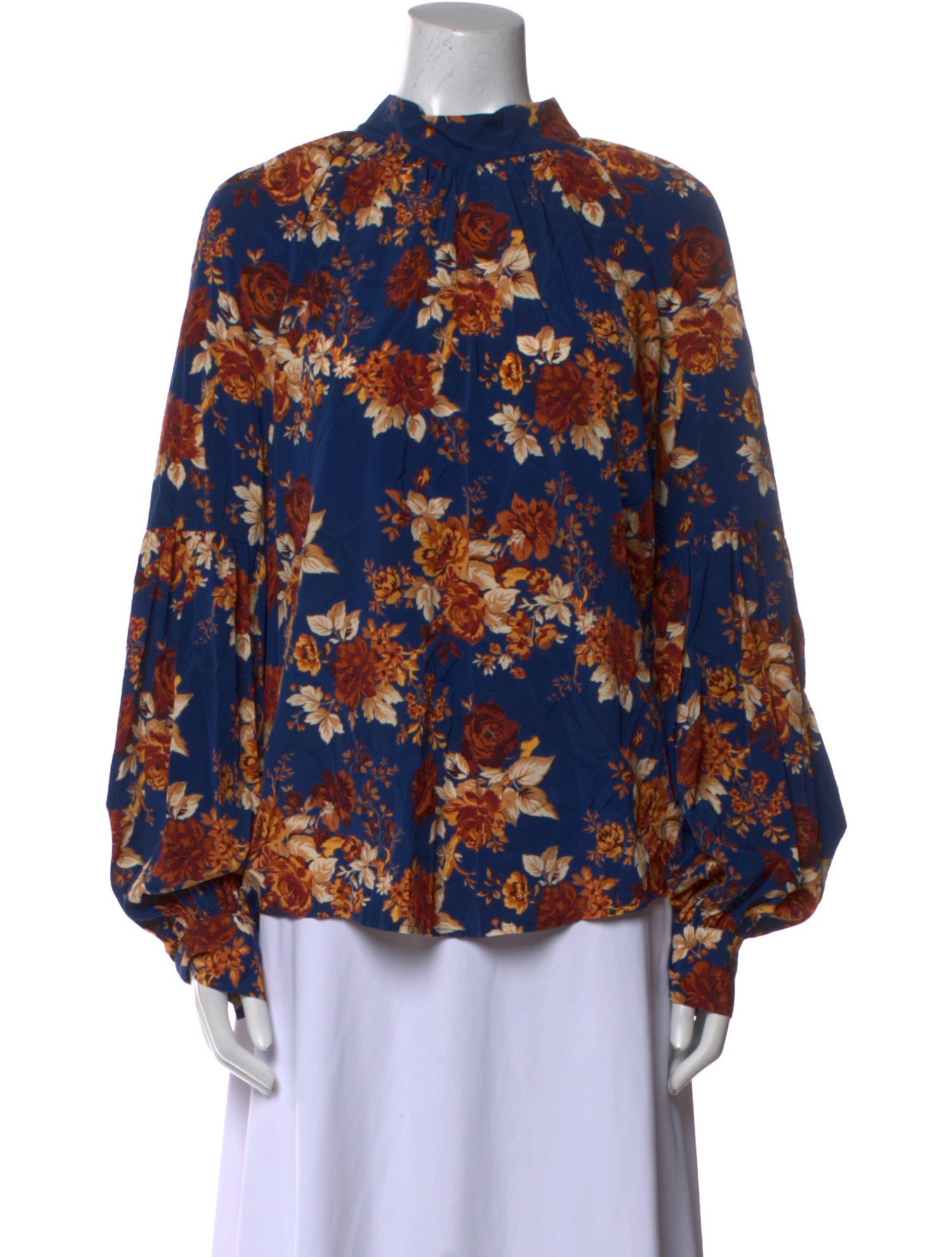 Veronica Beard Silk Floral Print Blouse w/ Tags