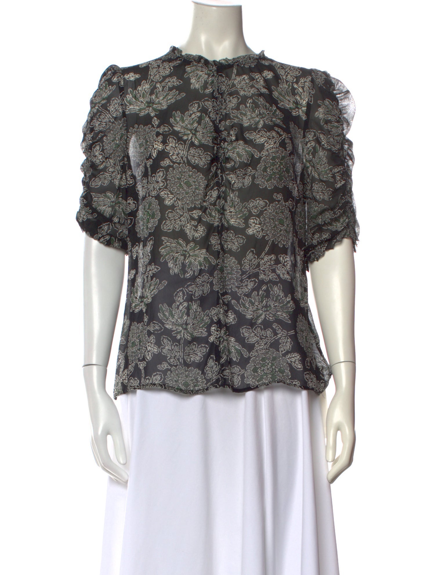 Veronica Beard Silk Printed Blouse