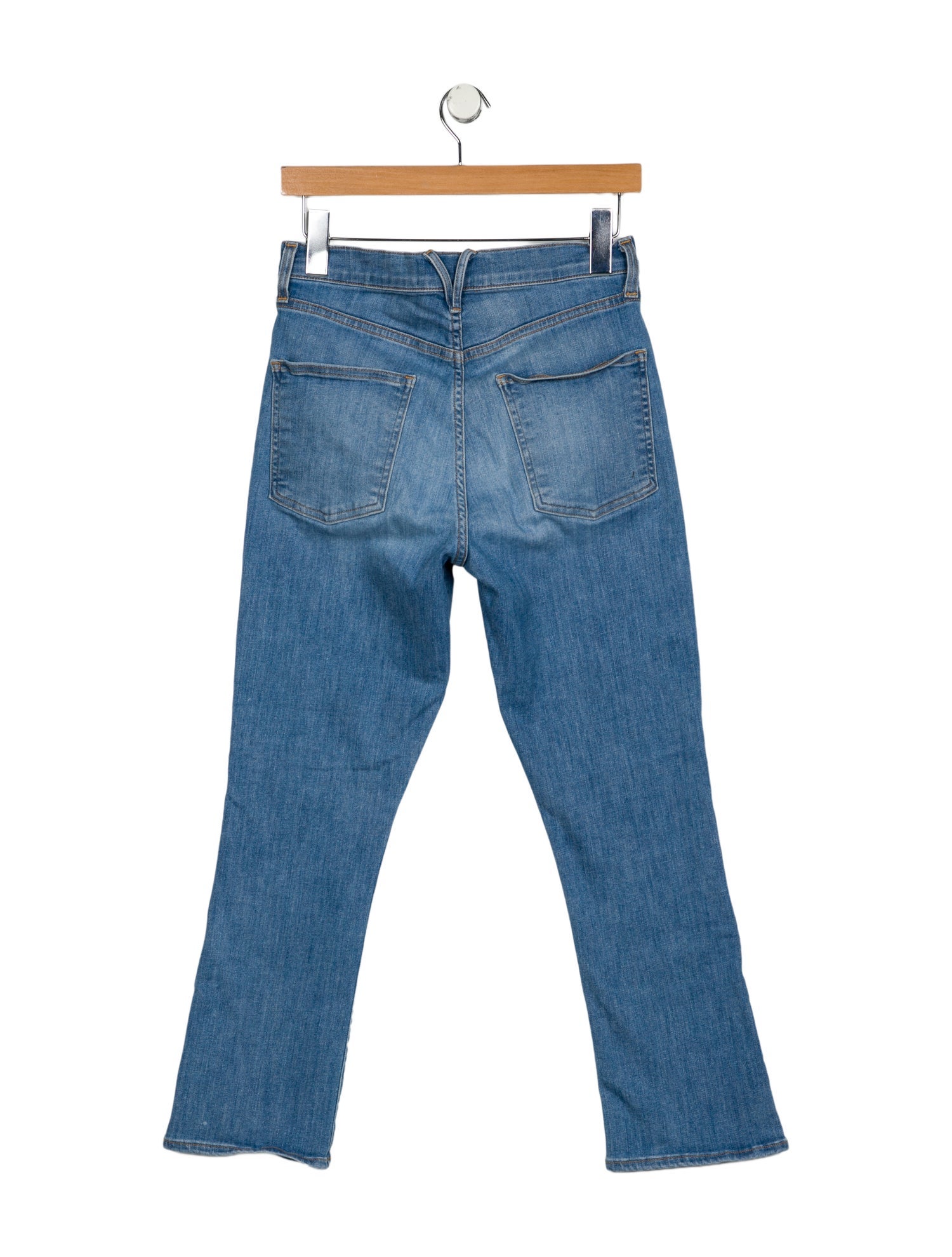 Veronica Beard Mid-Rise Straight Leg Jeans