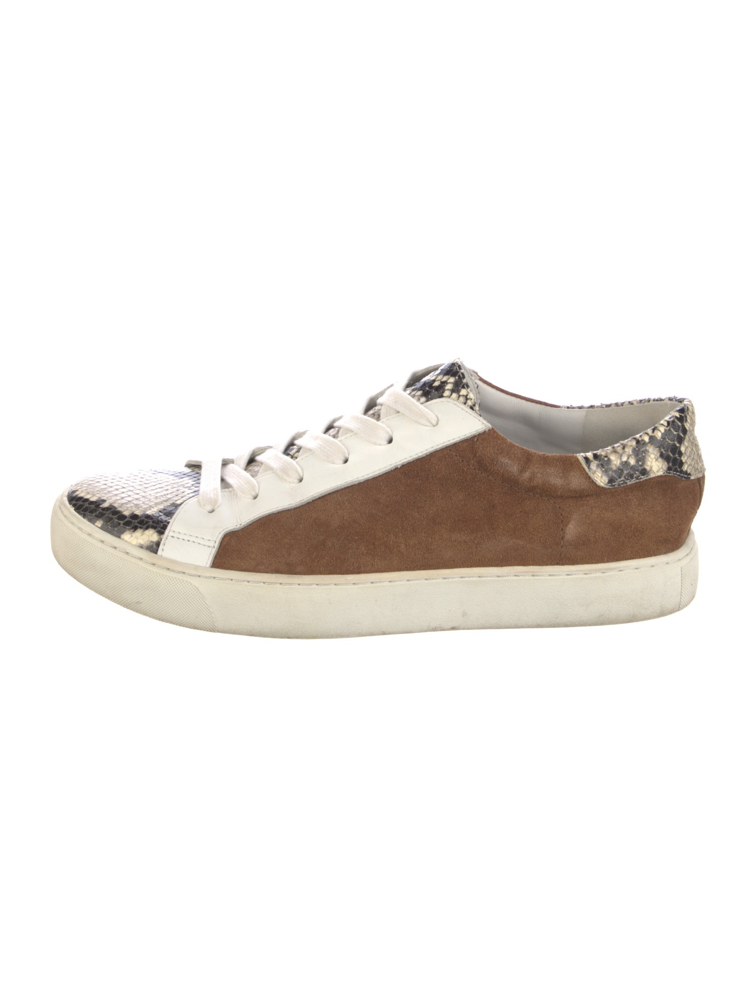 Veronica Beard Suede Animal Print Sneakers