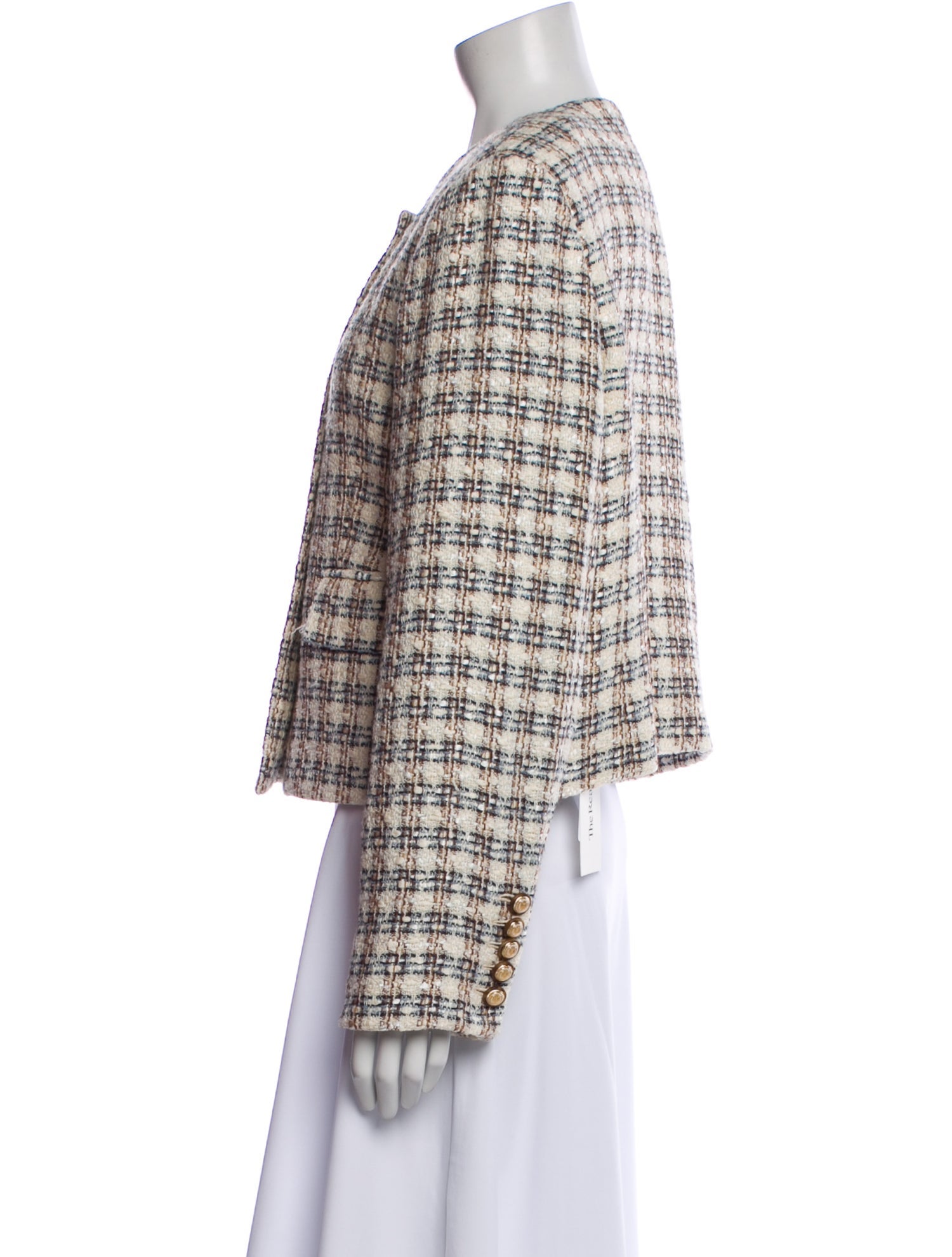 Veronica Beard Tweed Tweed Pattern Jacket