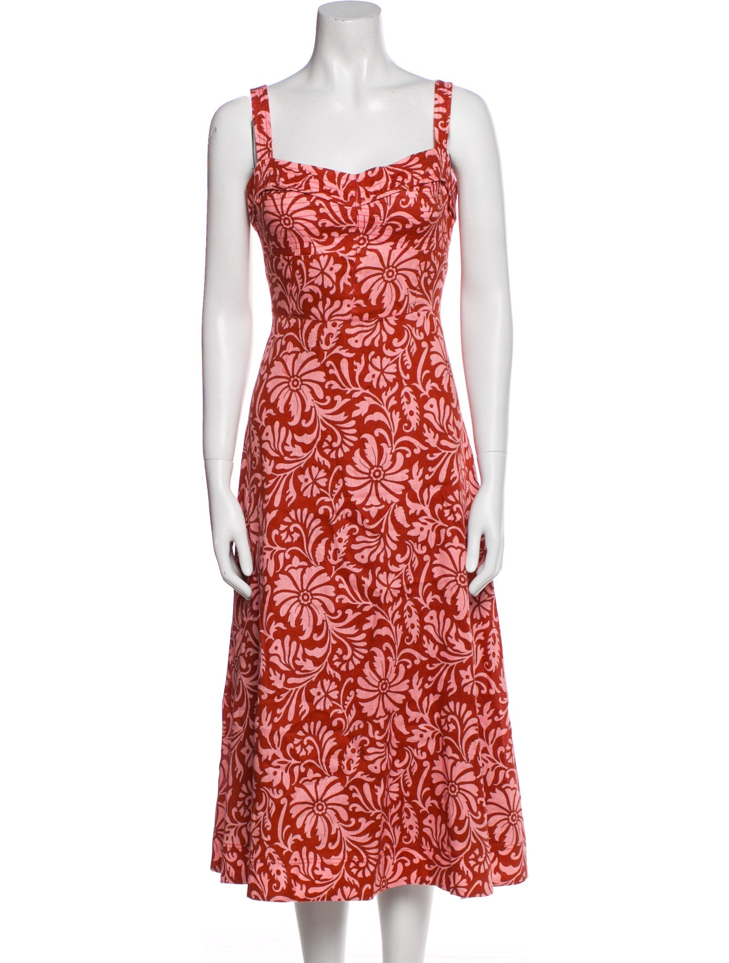 Veronica Beard Linen Midi Length Dress