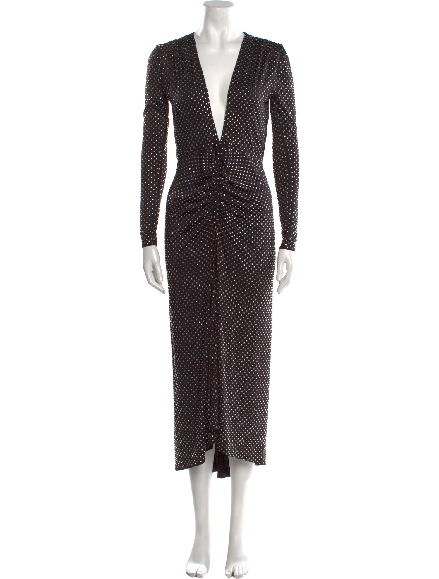 Veronica Beard Polka Dot Print Midi Length Dress