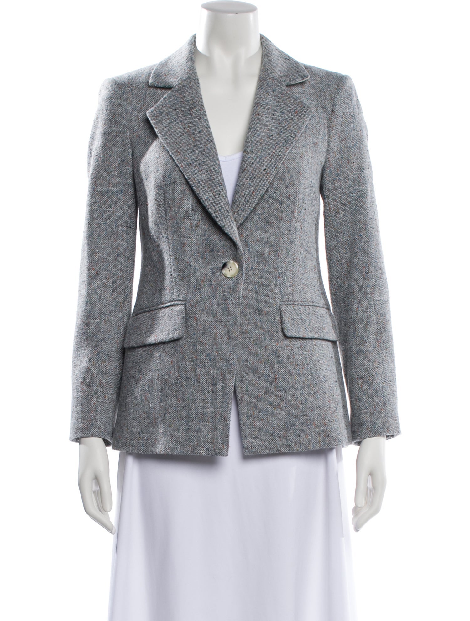 Veronica Beard Wool Tweed Pattern Blazer