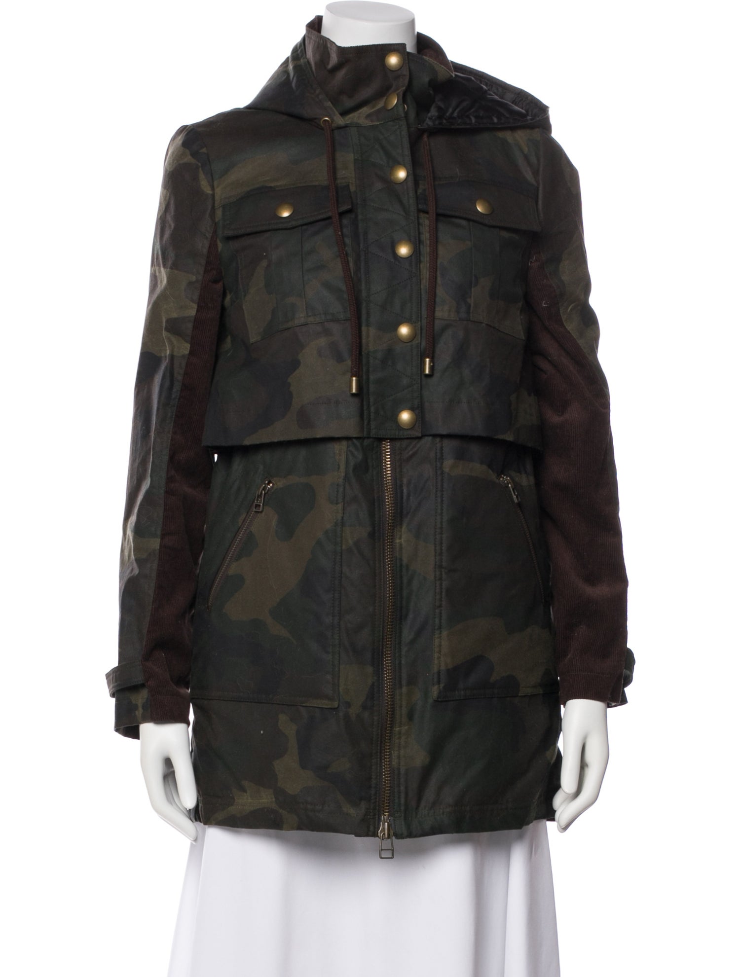 Veronica Beard Camouflage Print Coat