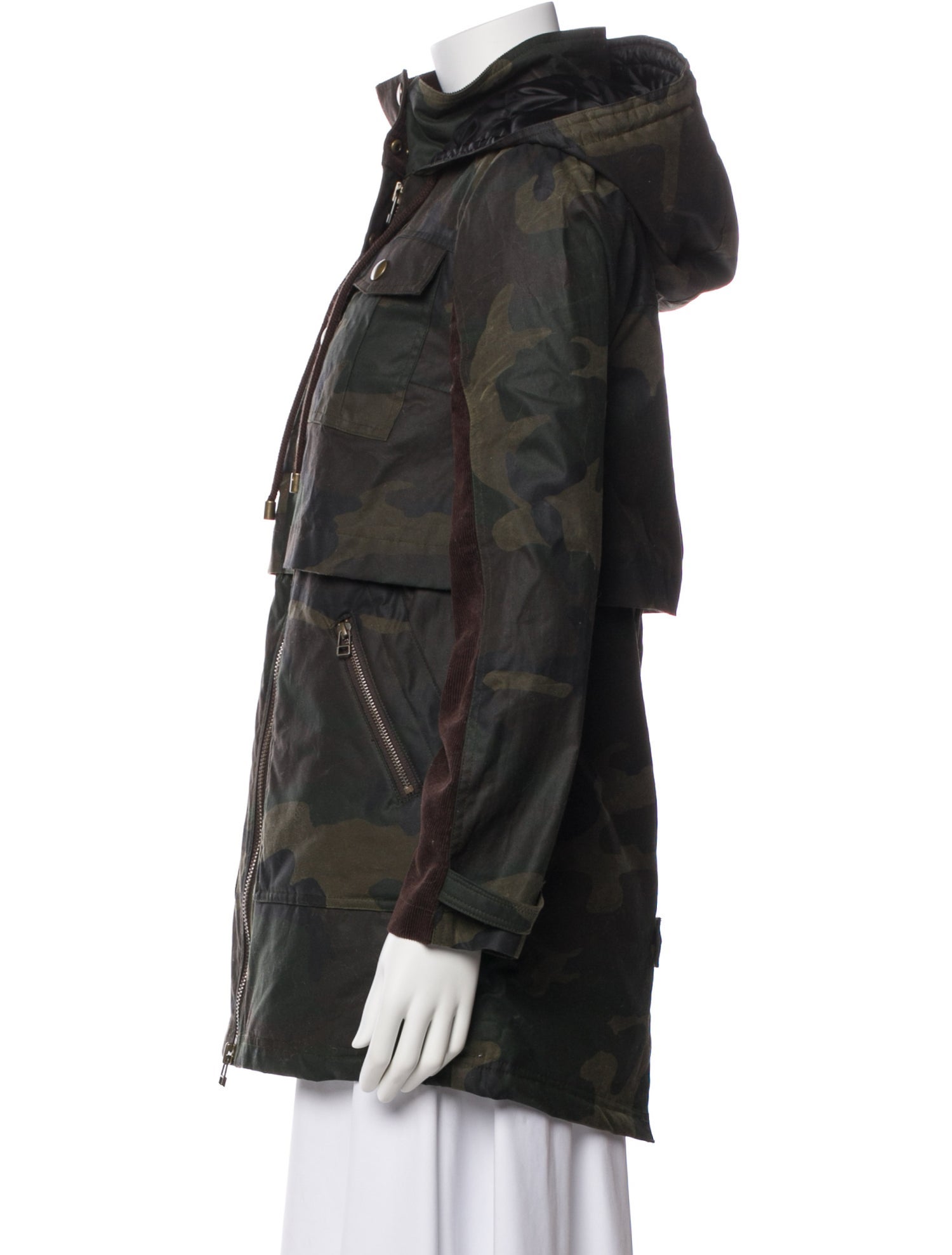Veronica Beard Camouflage Print Coat