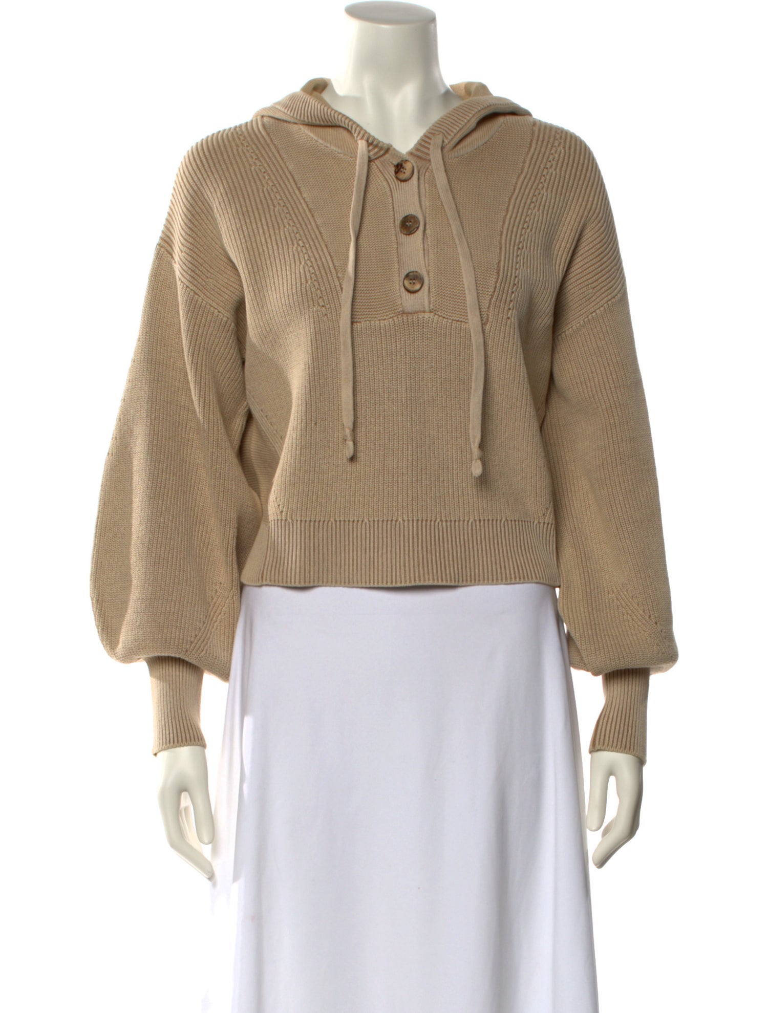 Veronica Beard Mock Neck Long Sleeve Sweatshirt