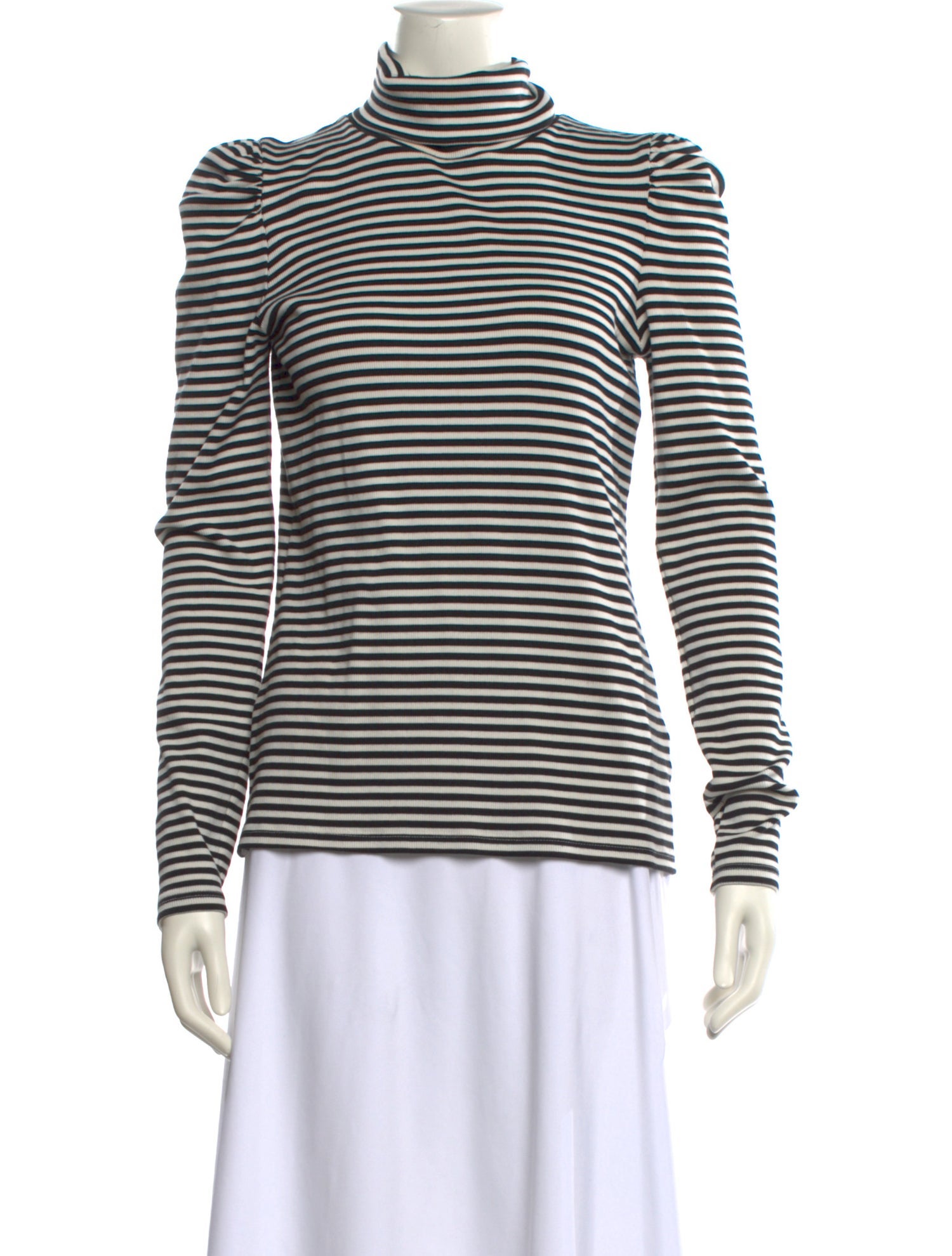 Veronica Beard Striped Turtleneck Sweater