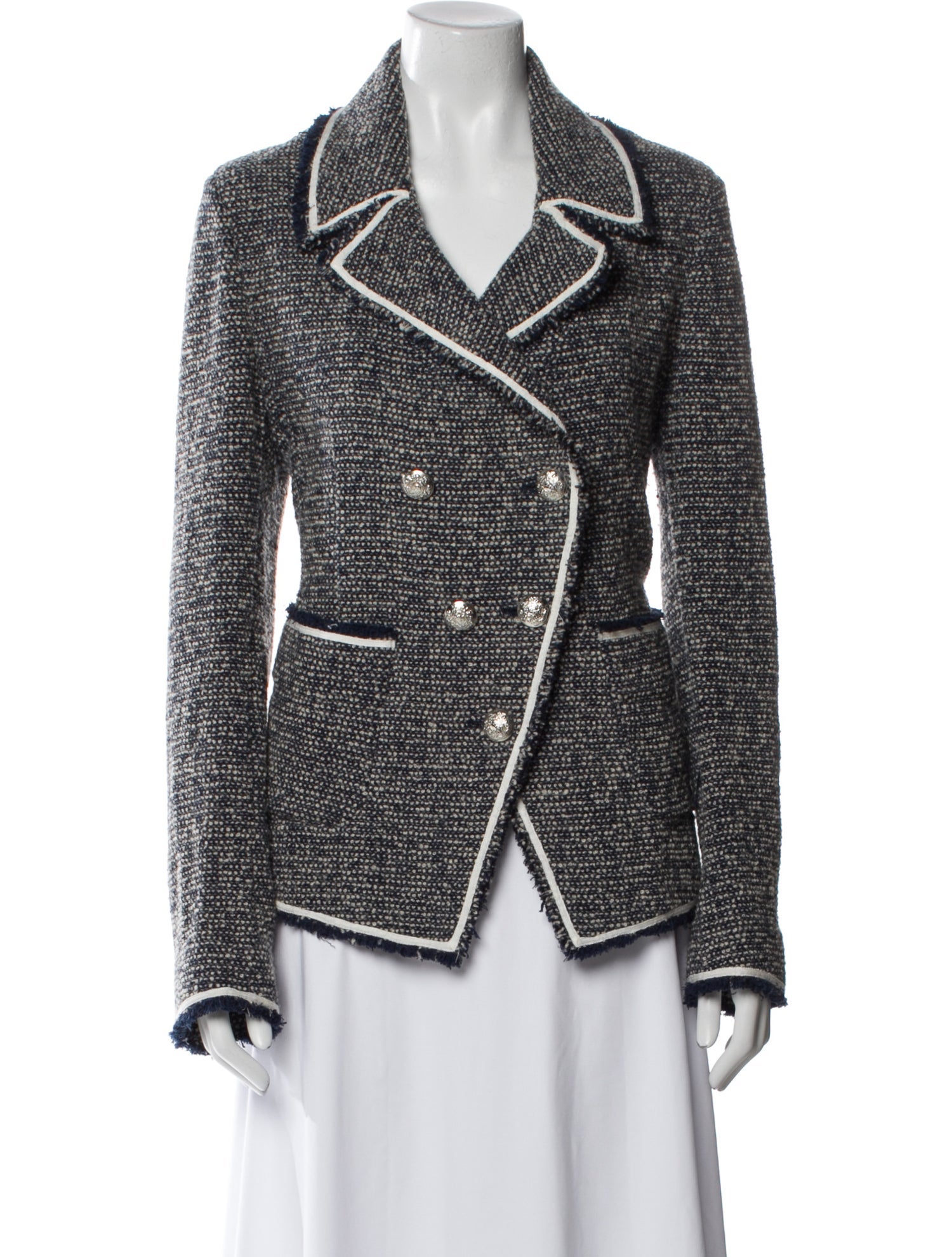 Veronica Beard Tweed Pattern Blazer