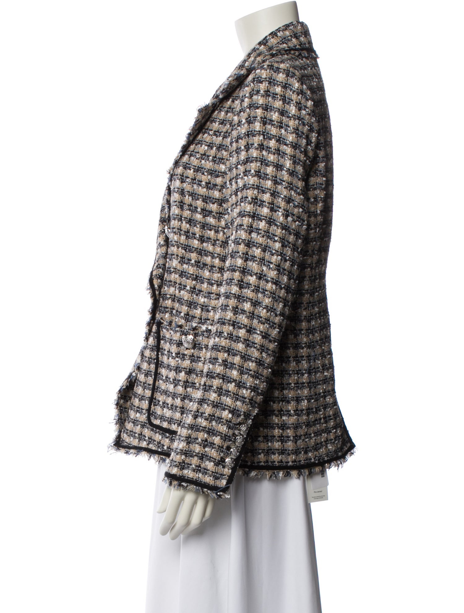 Veronica Beard Tweed Tweed Pattern Blazer