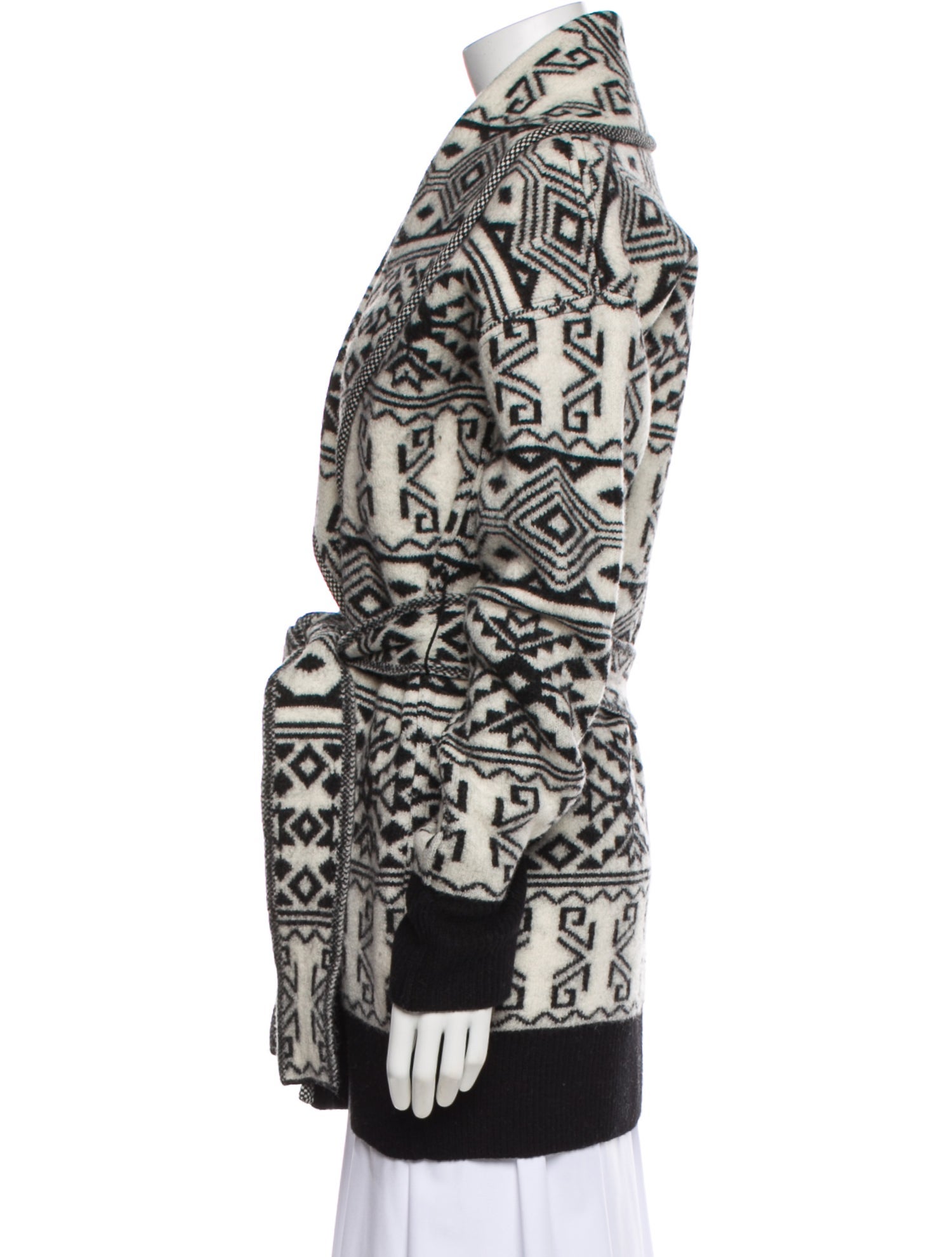 Veronica Beard Wool Printed Peacoat