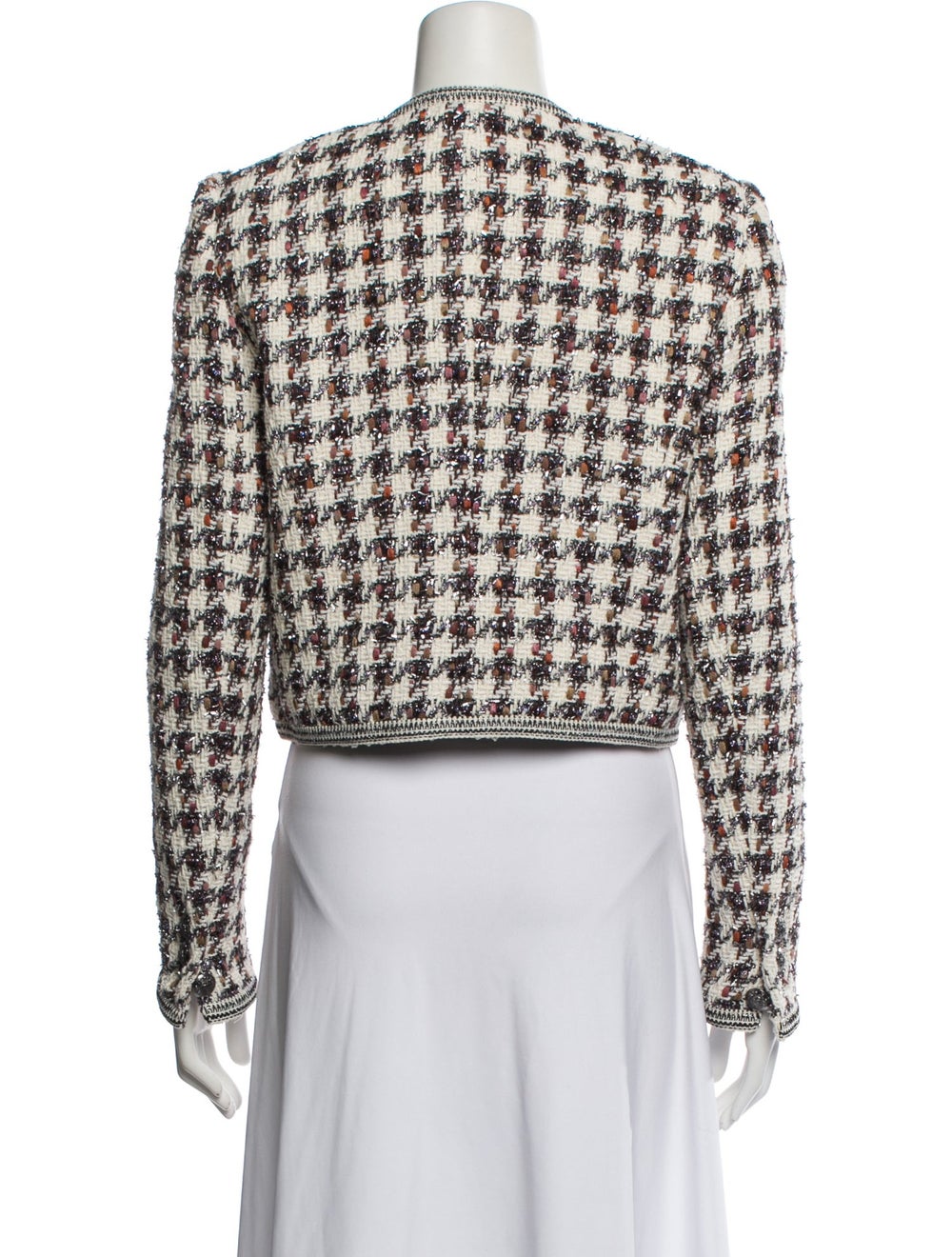 Veronica Beard Evening Jacket Tweed Pattern Glitt… - image 3