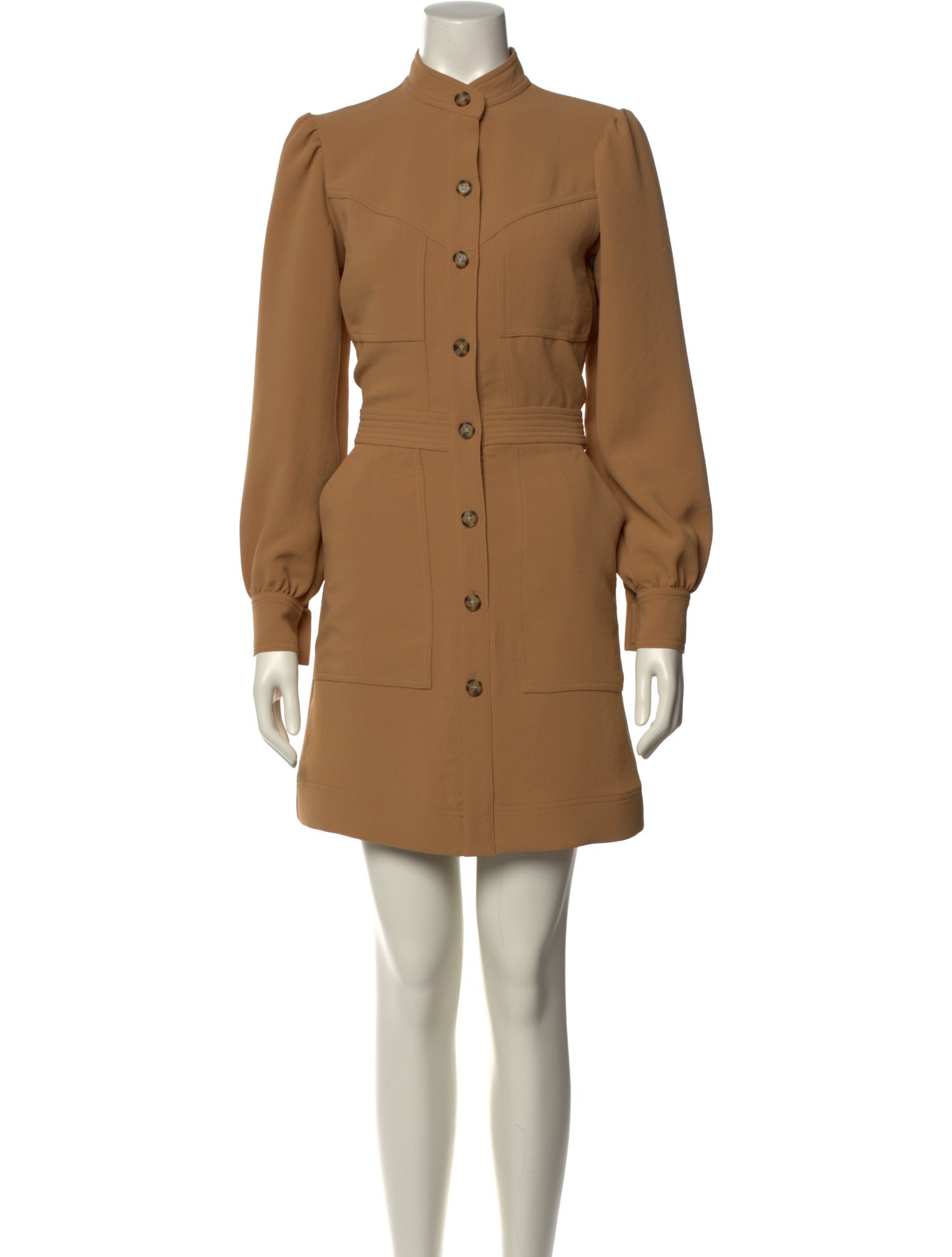 Veronica Beard Mock Neck Mini Dress