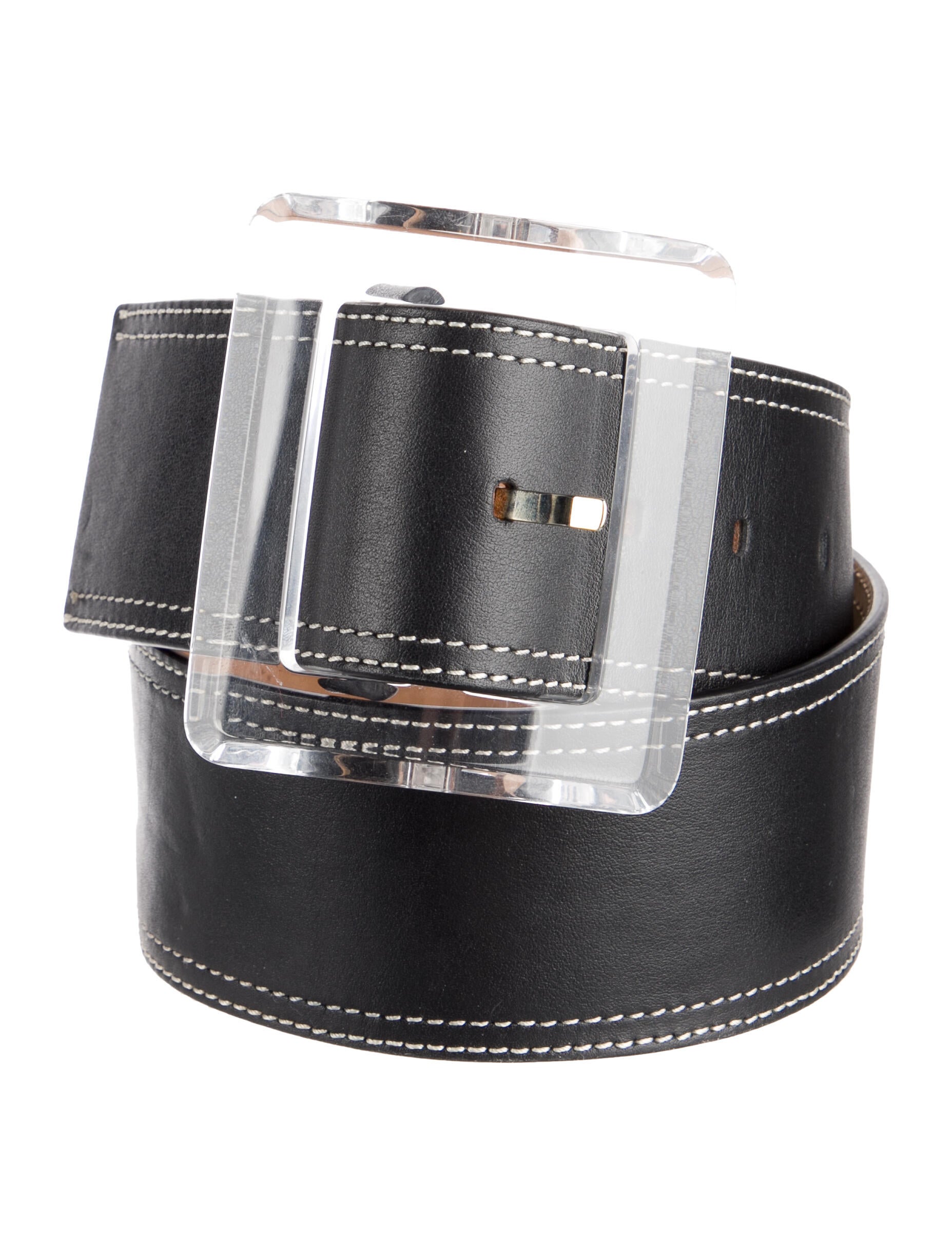 Stüssy Leather Belt - Black Belts, Accessories - WSTUY25485 | The