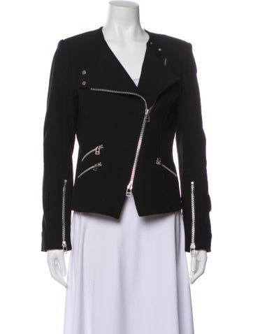 Pre-owned Veronica Beard Biker Jacket In Black